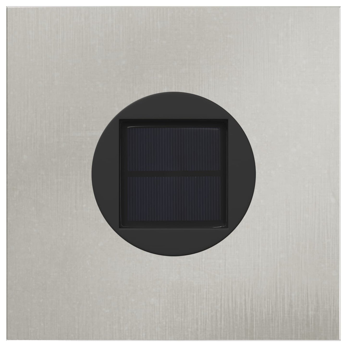 Lampes solaires LED pour allée, 2 pièces, acier inoxydable argenté