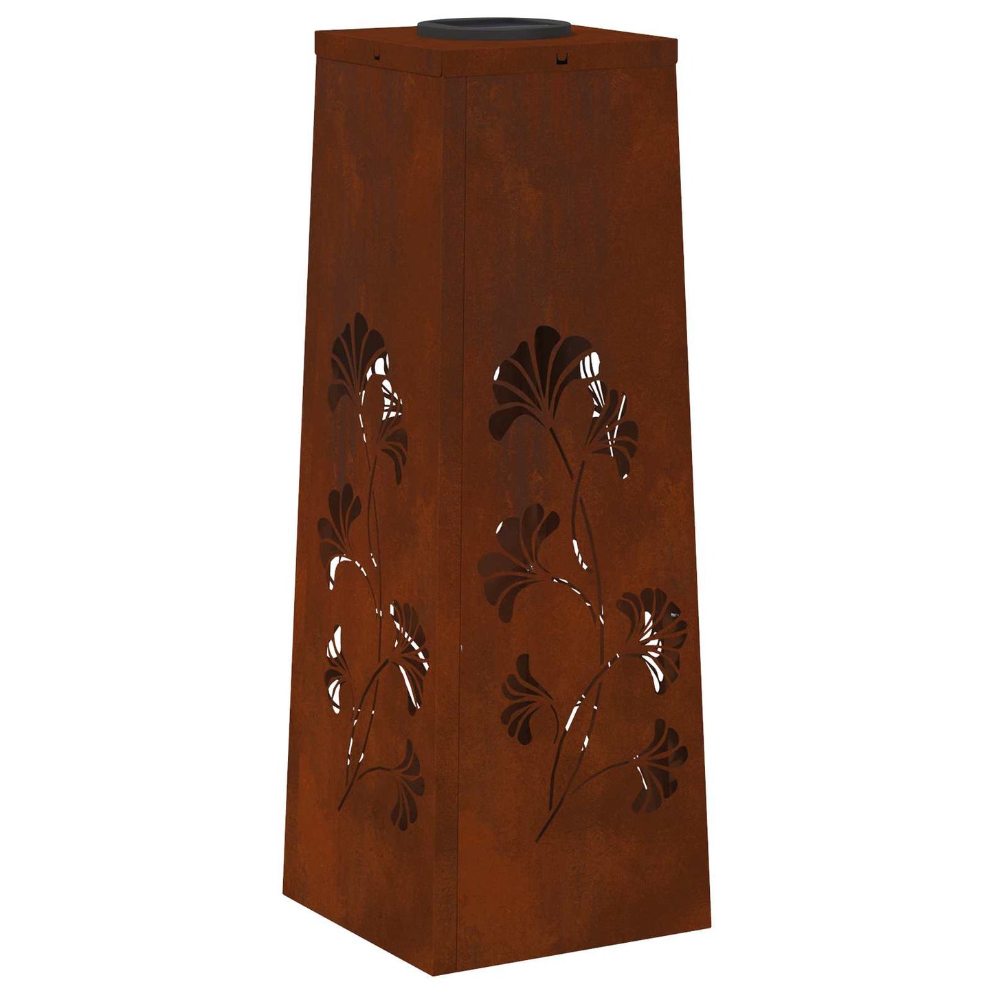 Solar LED Path Light 2 pcs Rusty Weathering Steel
