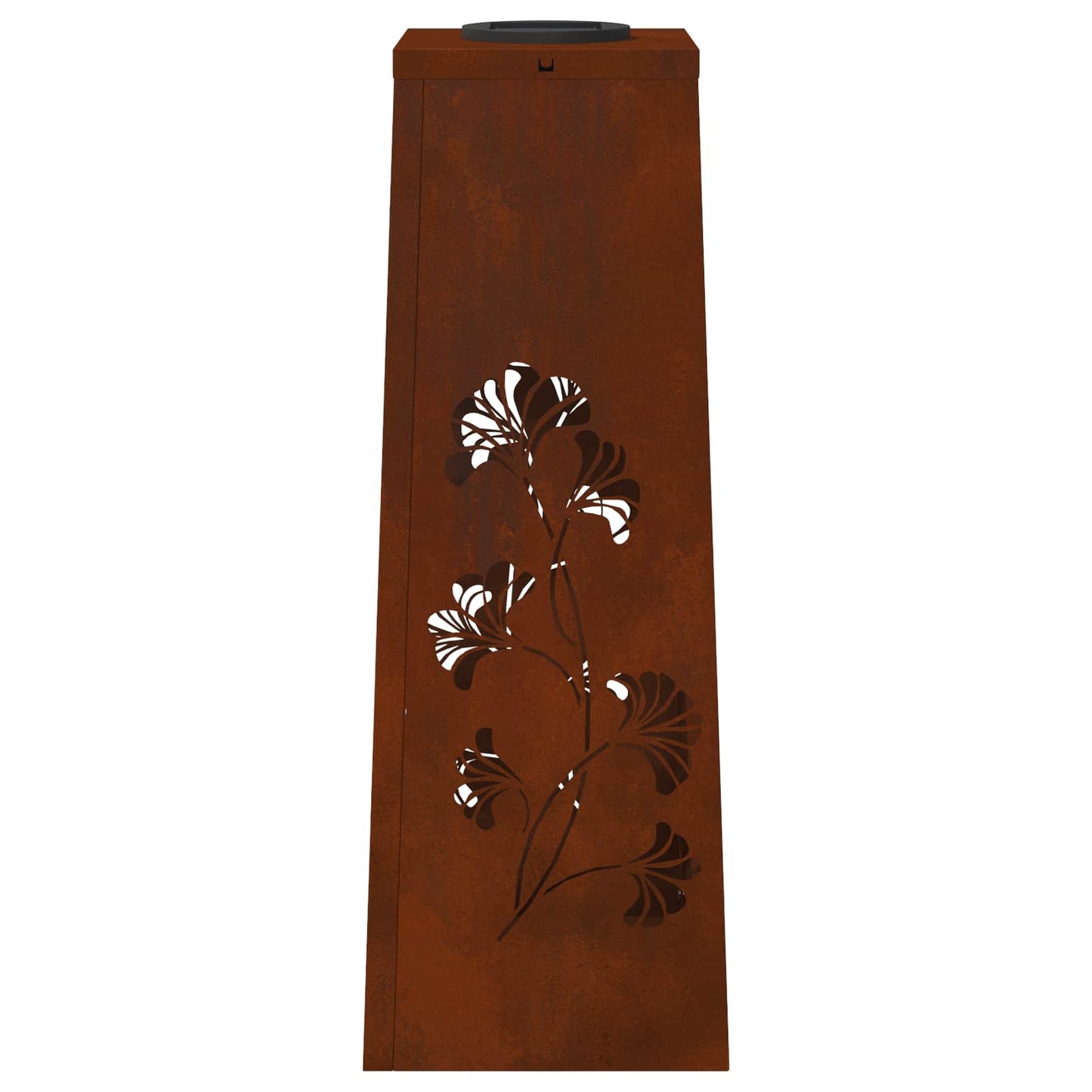 Solar LED Path Light 2 pcs Rusty Weathering Steel