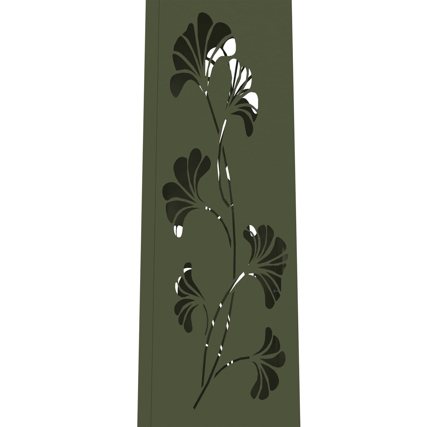 Lumière solaire LED pour chemin, 2 pcs, vert olive, acier laminé à froid