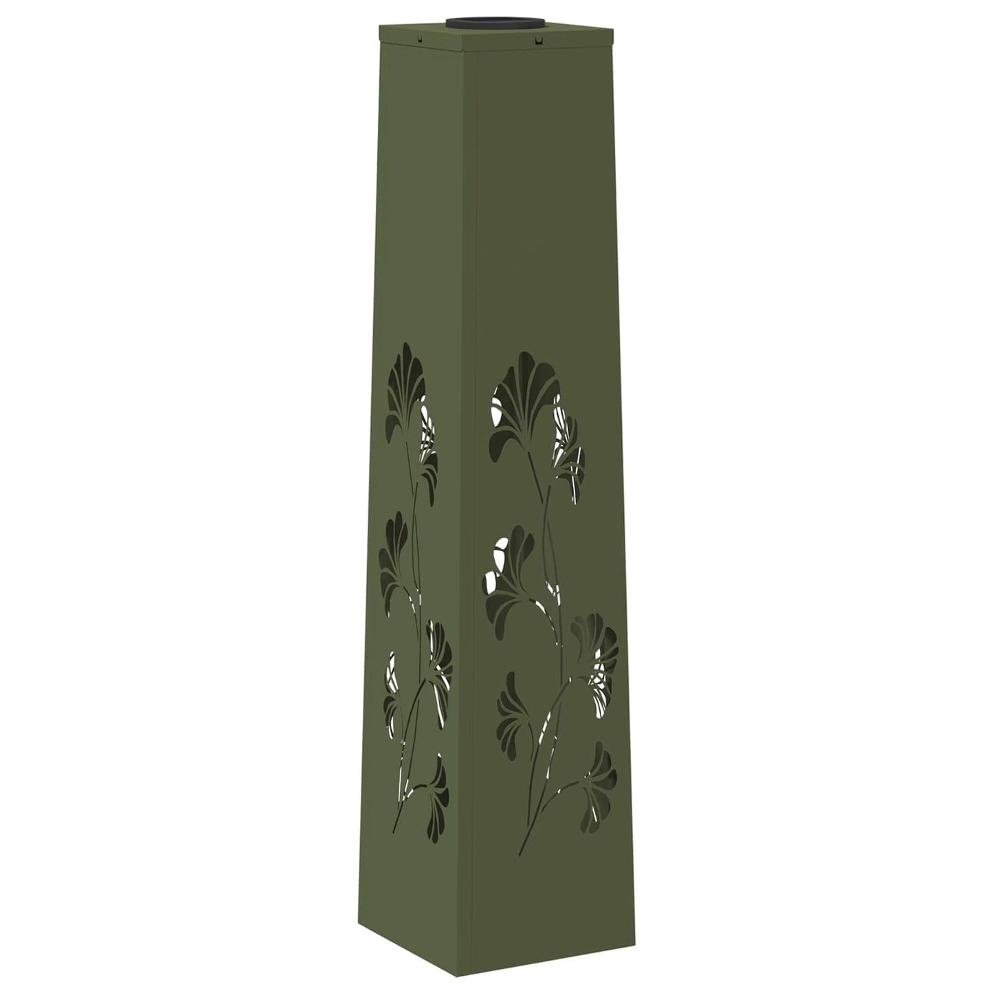 Lumière solaire LED pour chemin, 2 pcs, vert olive, acier laminé à froid