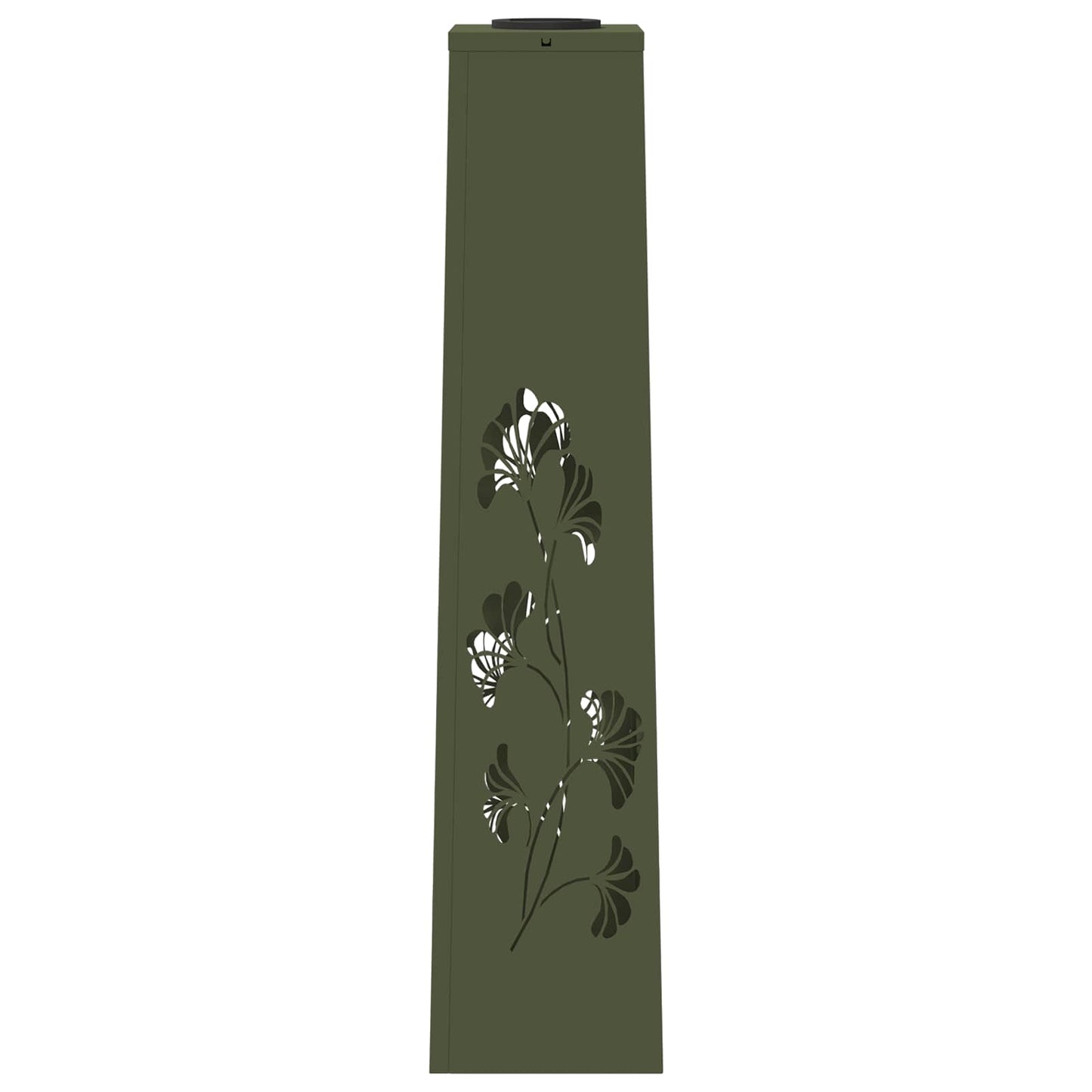 Lumière solaire LED pour chemin, 2 pcs, vert olive, acier laminé à froid