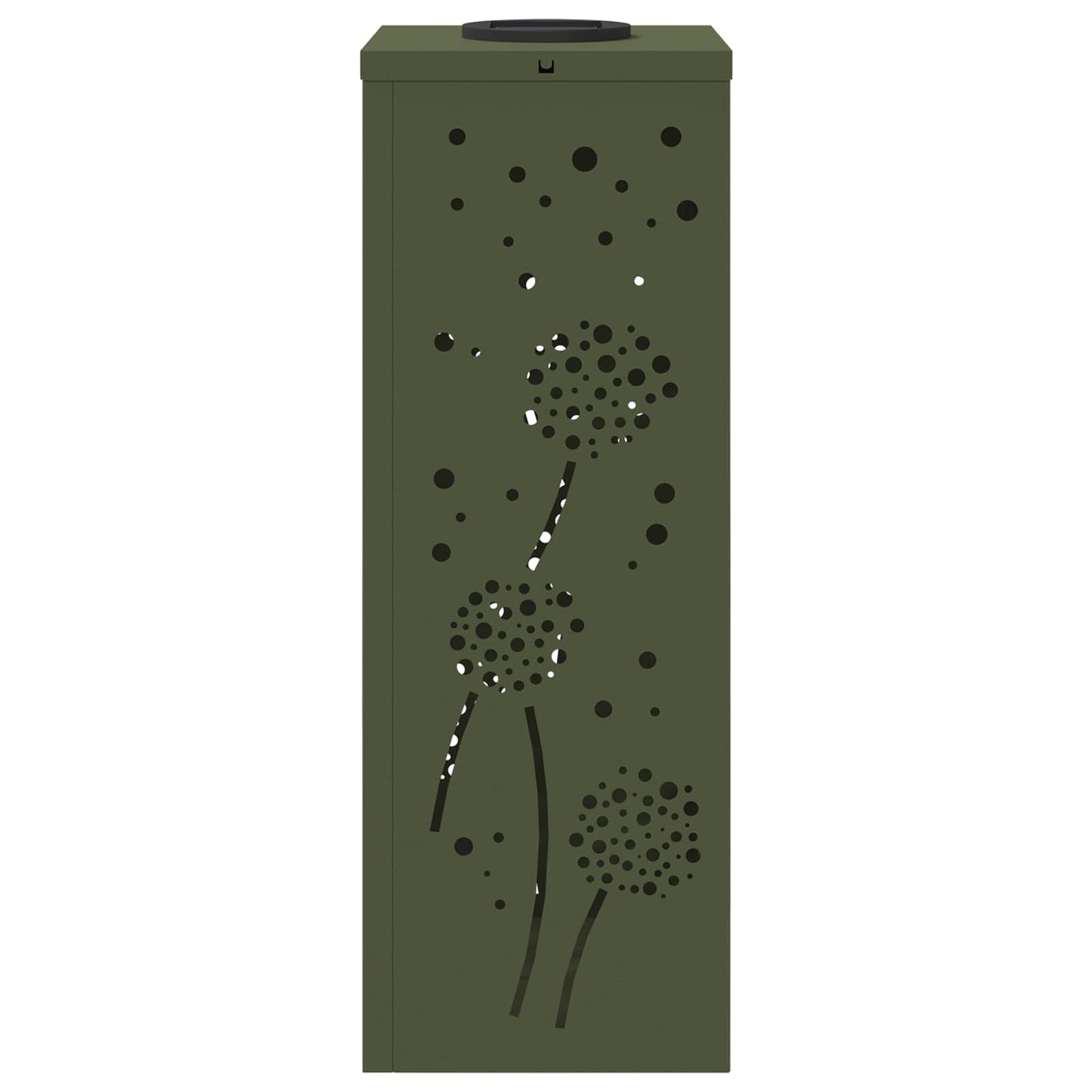 Lumière solaire LED pour chemin, 2 pcs, vert olive, acier laminé à froid