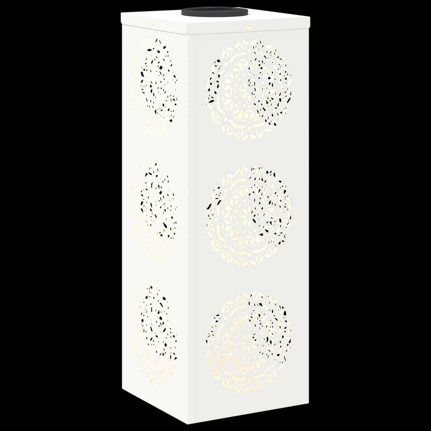 Solar LED Weg Licht 2 pcs Weiß Kalt gewalzter Stahl