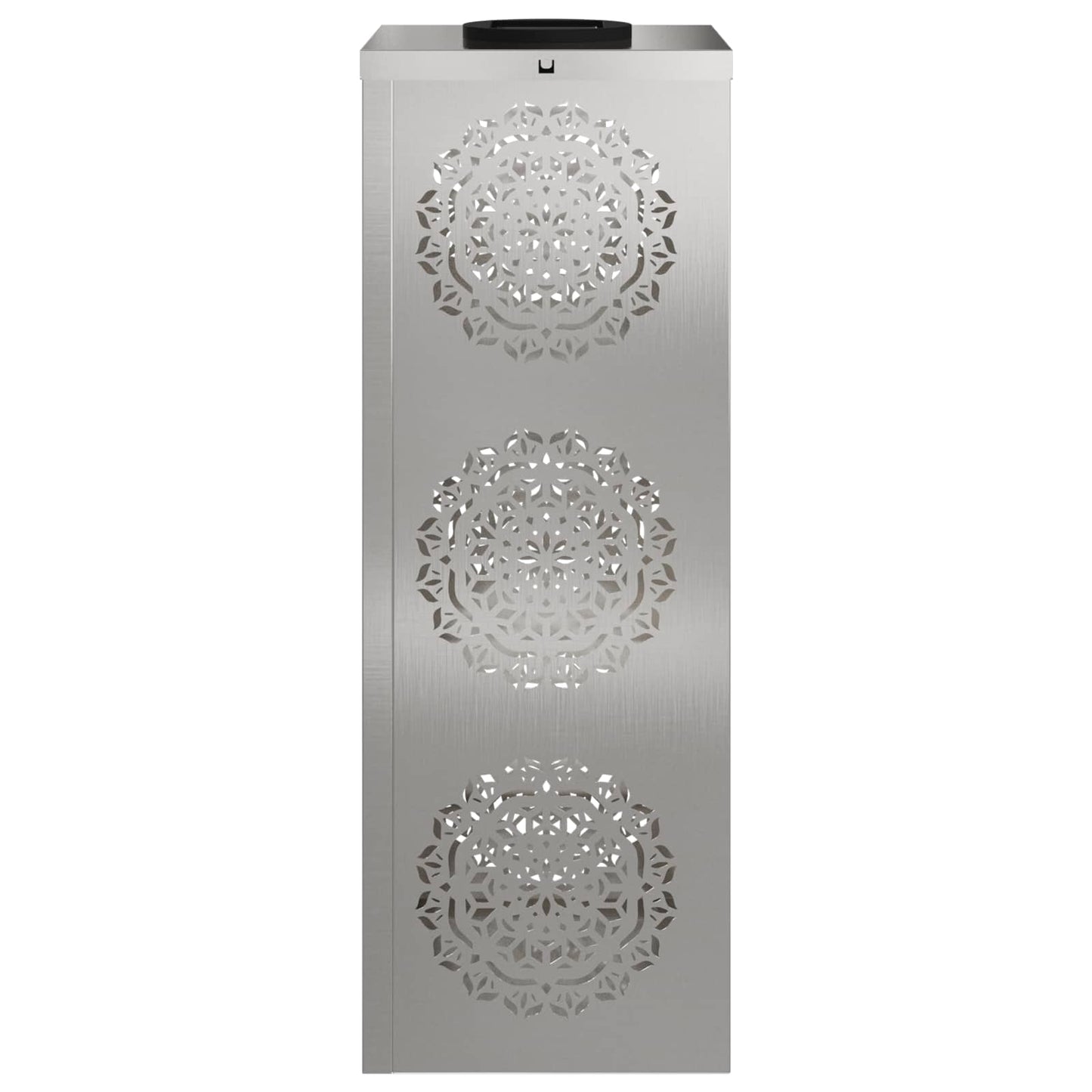 Solar LED Weg Licht 2 pcs Silber Edelstahl
