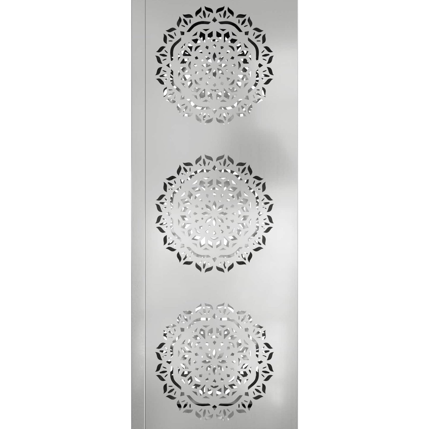 Solar LED Path Light 2 pcs Silver Galvanized Steel