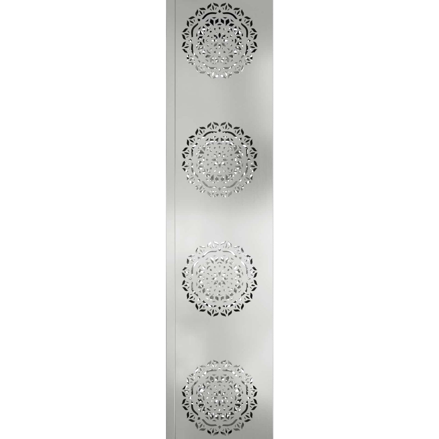 Solar LED Path Light 2 pcs Silver Galvanized Steel