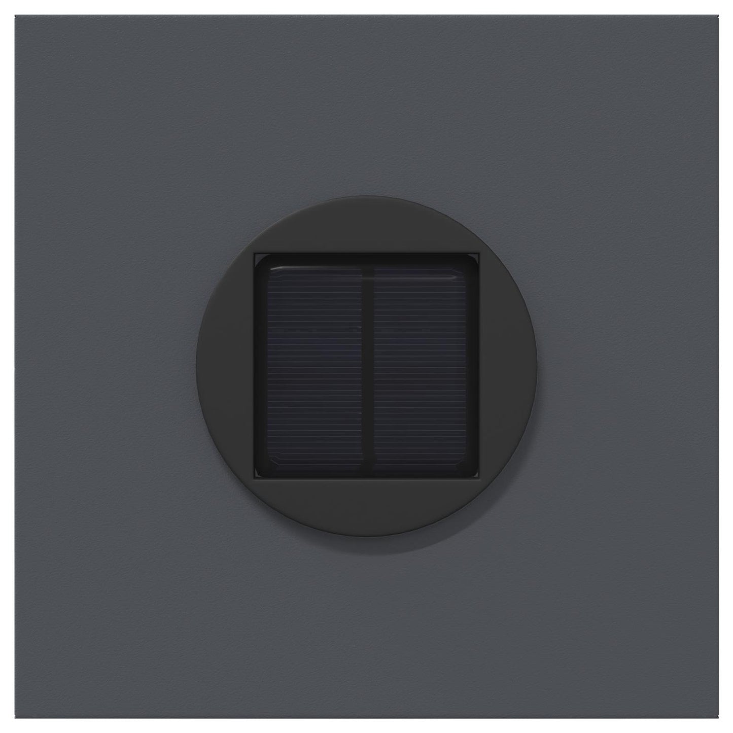 Lampe Solaire LED Chemin 2 pcs Acier Laminé à Froid Anthracite