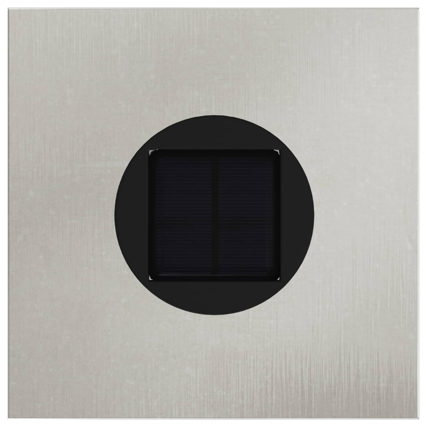 Lampes solaires LED pour allée, 2 pièces, acier inoxydable argenté