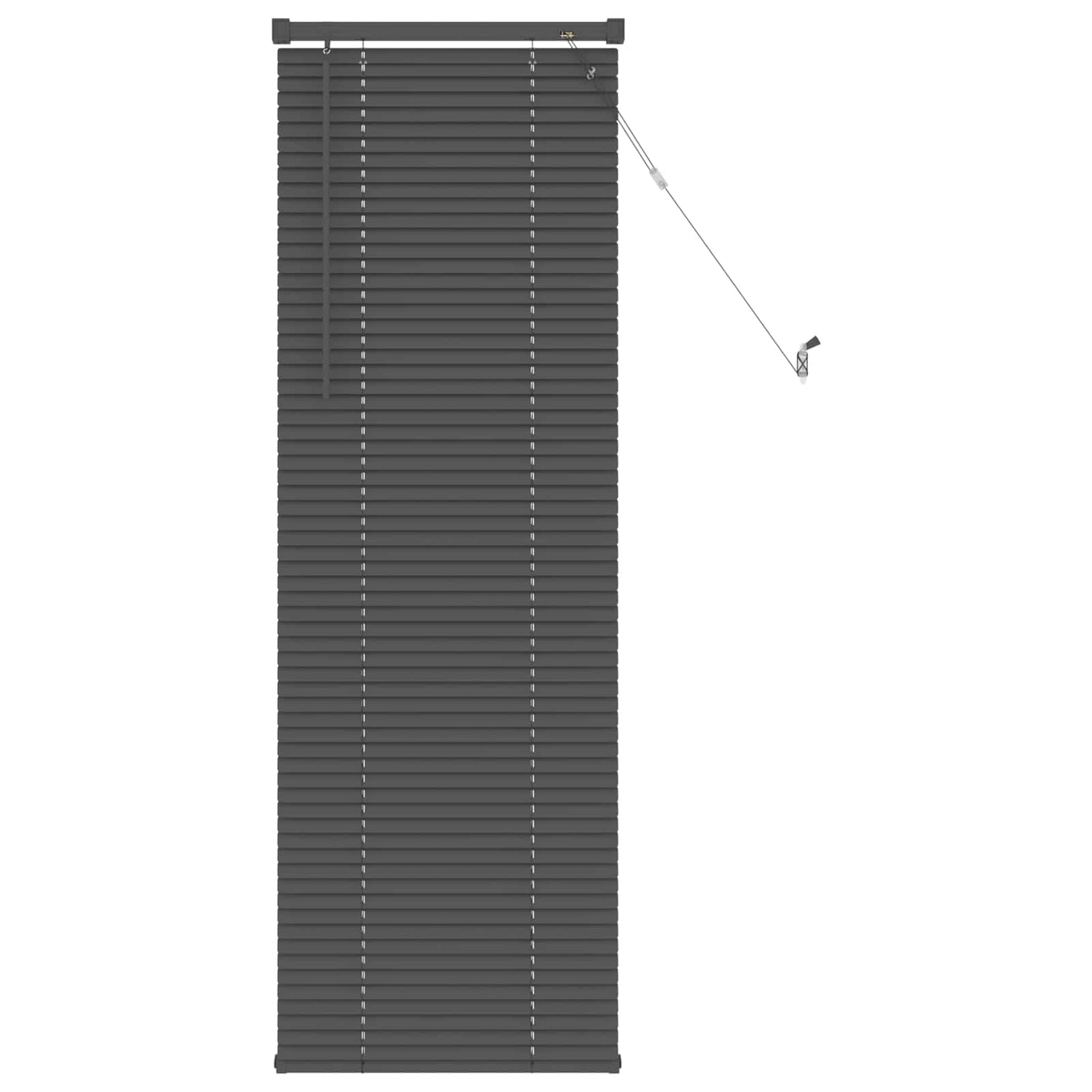 Venetian Blind Adjustable Silver Grey 150 x 40 cm PVC