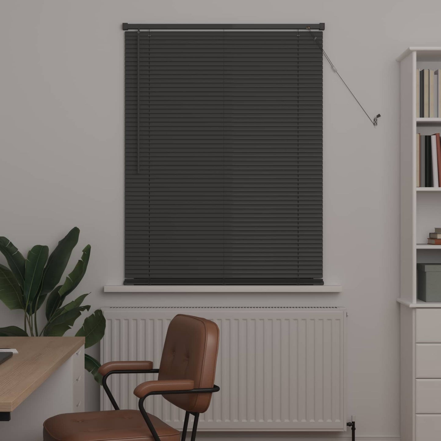 Venetian Blind Adjustable Silver Grey 150 x 70 cm PVC