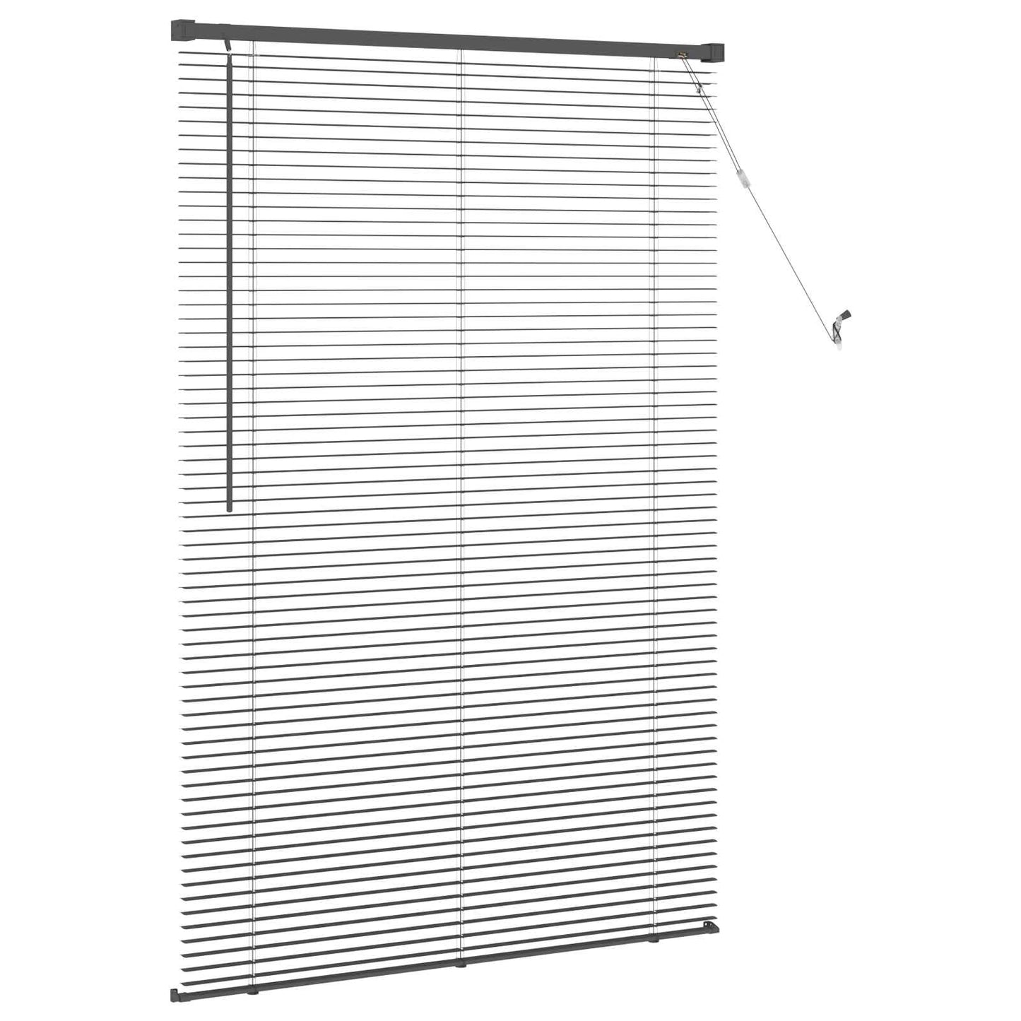 Store vénitien réglable gris argenté 150 x 80 cm PVC