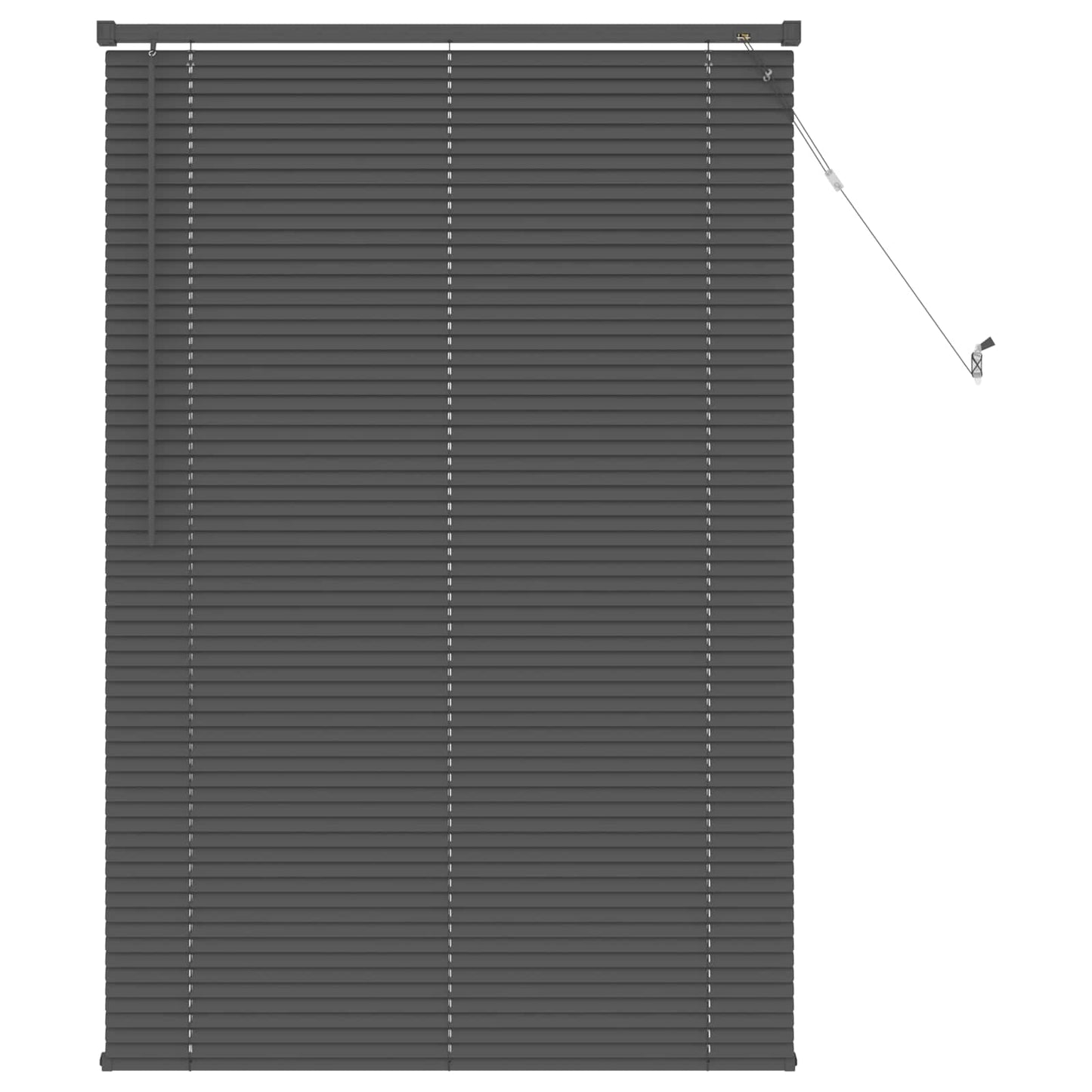Venetianer Jalousie Verstellbar Silber Grau 150 x 90 cm PVC