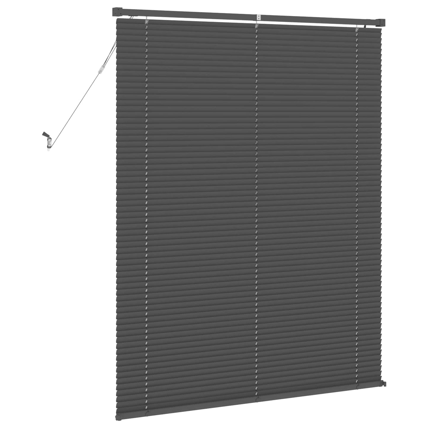 Venetian Blind Adjustable Silver Grey 150 x 110 cm PVC