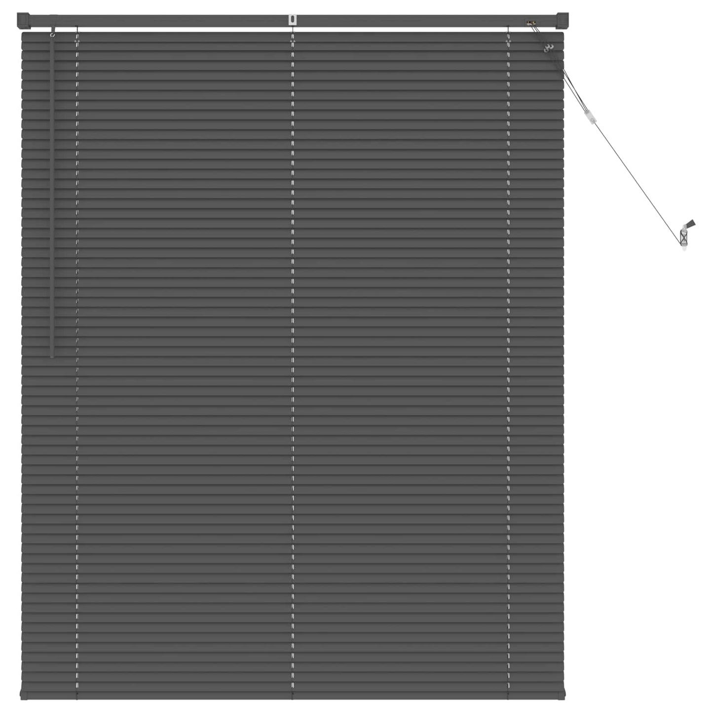 Venetianer Jalousie Verstellbar Silber Grau 150 x 120 cm PVC