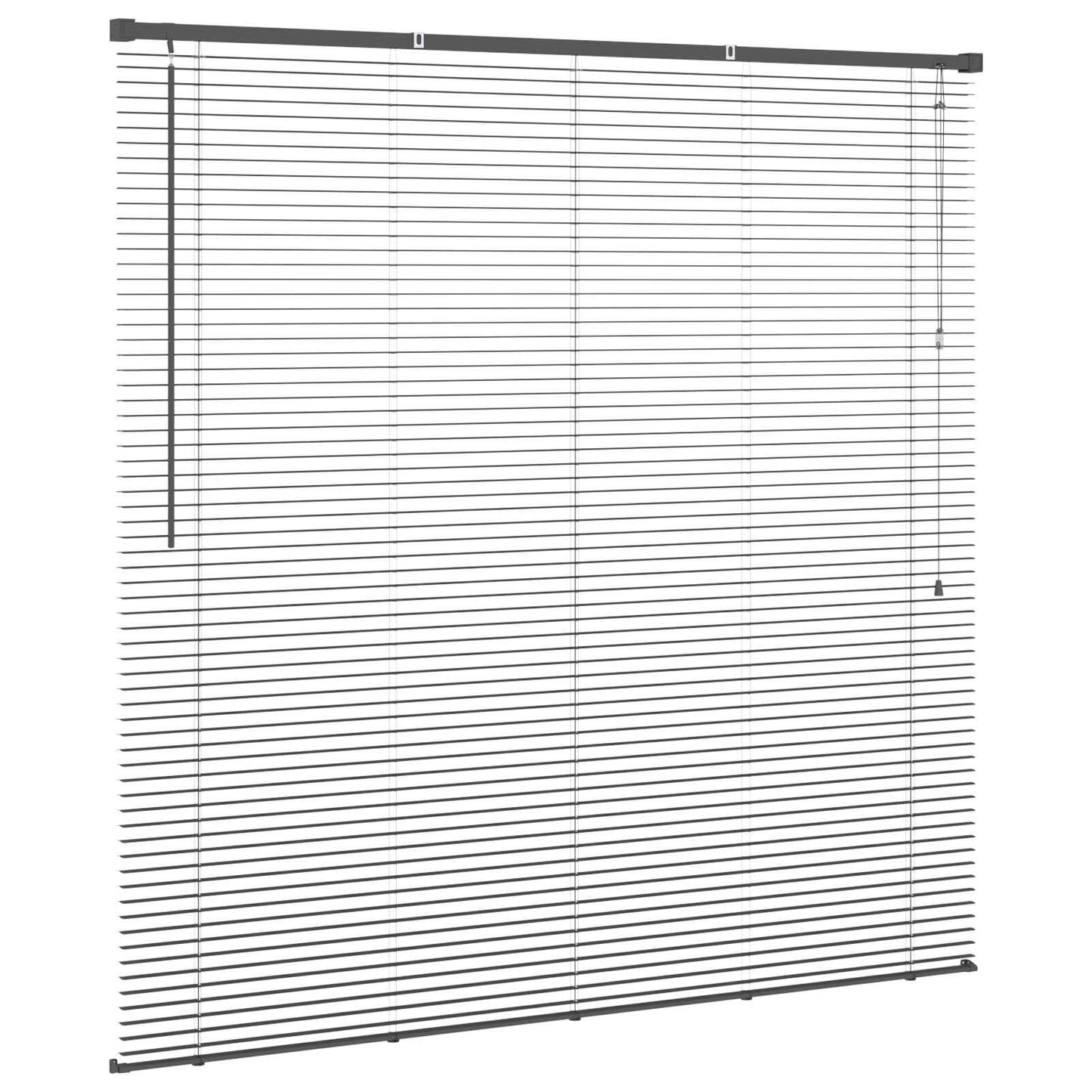 Store vénitien ajustable gris argenté 150 x 150 cm PVC