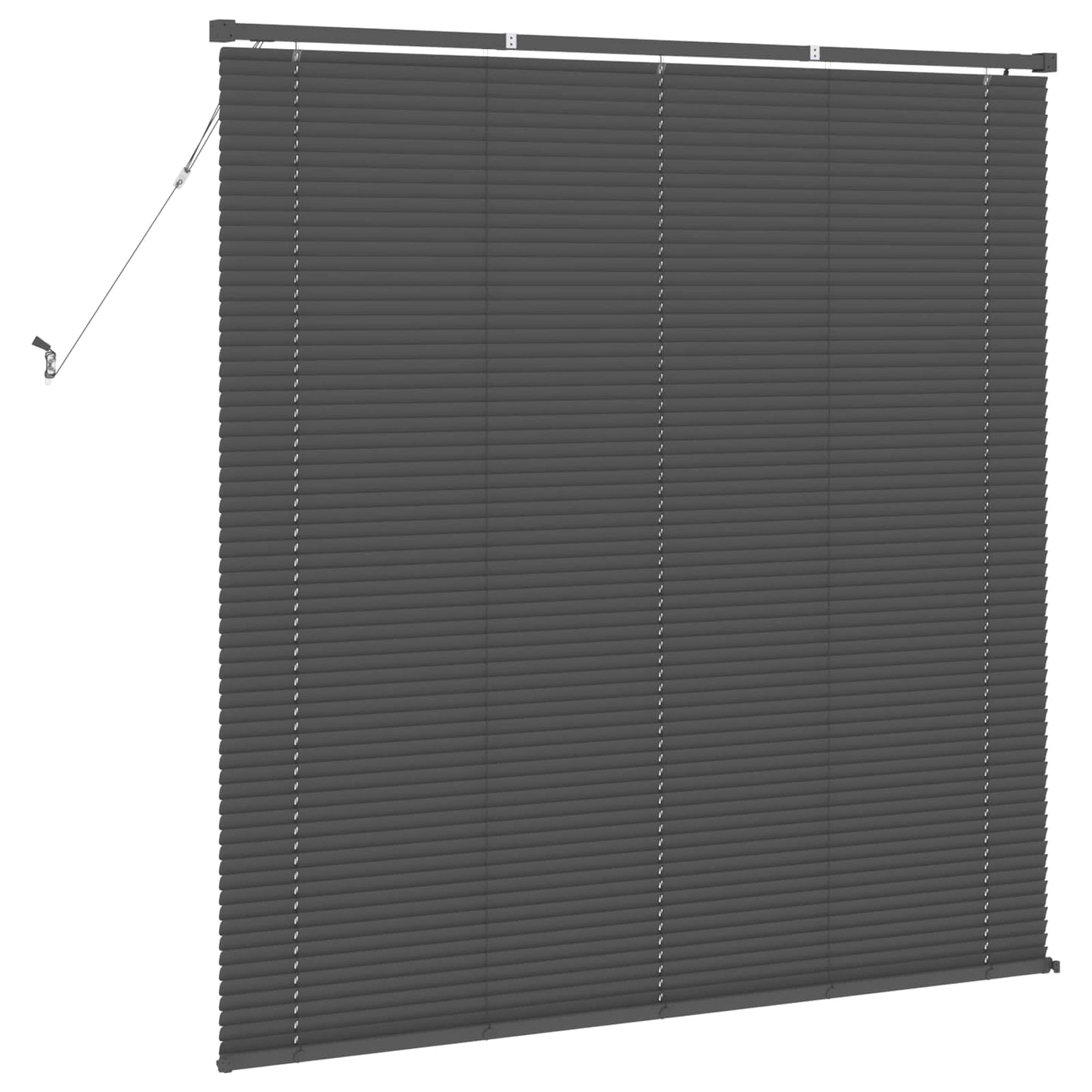 Store vénitien ajustable gris argenté 150 x 150 cm PVC