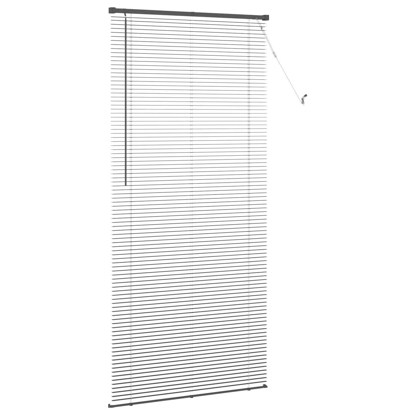 Venetian Blind Adjustable Silver Grey 213 x 70 cm PVC