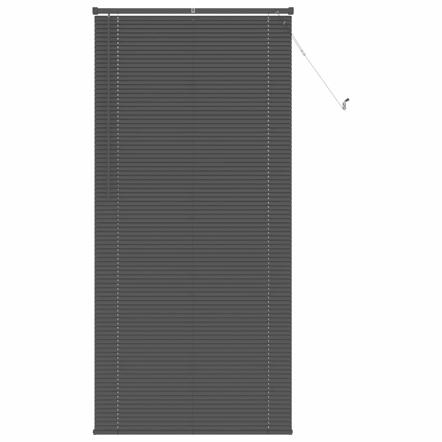 Venetian Blind Adjustable Silver Grey 213 x 70 cm PVC