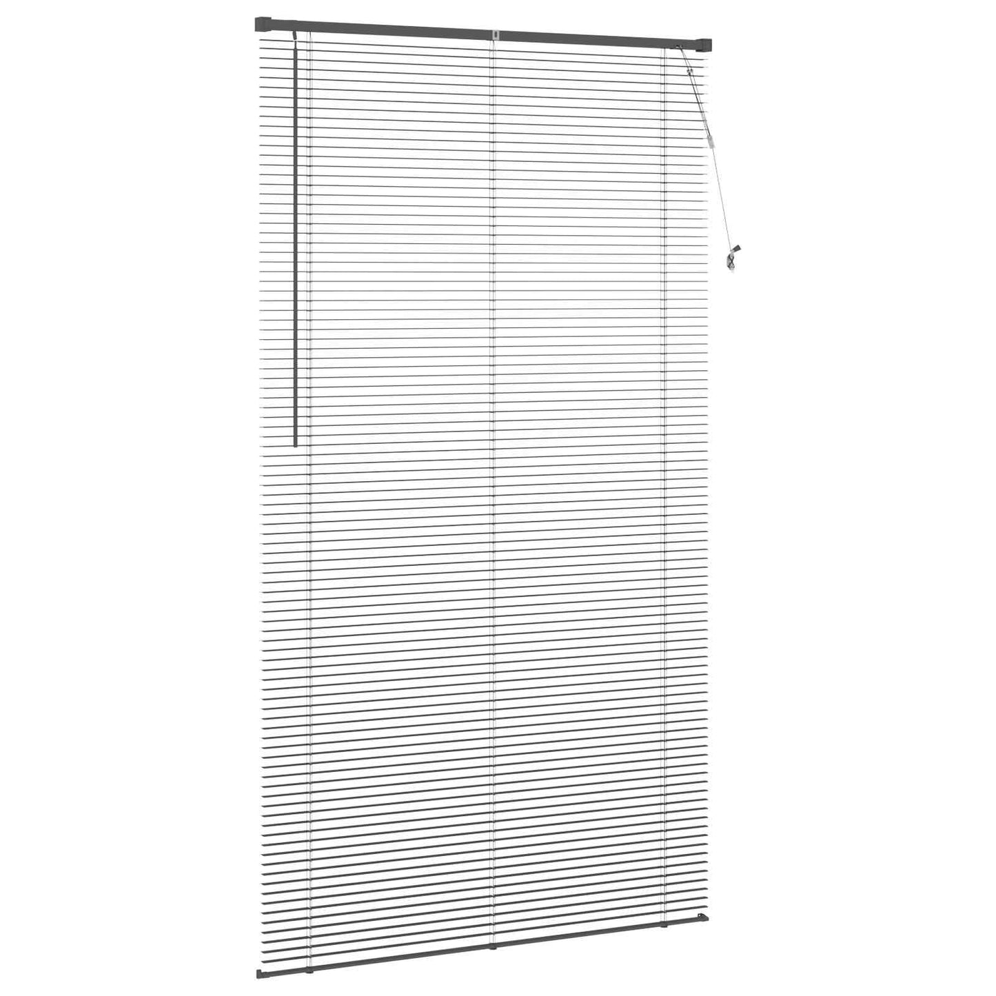 Venetianer Jalousie Verstellbar Silber Grau 213 x 110 cm PVC