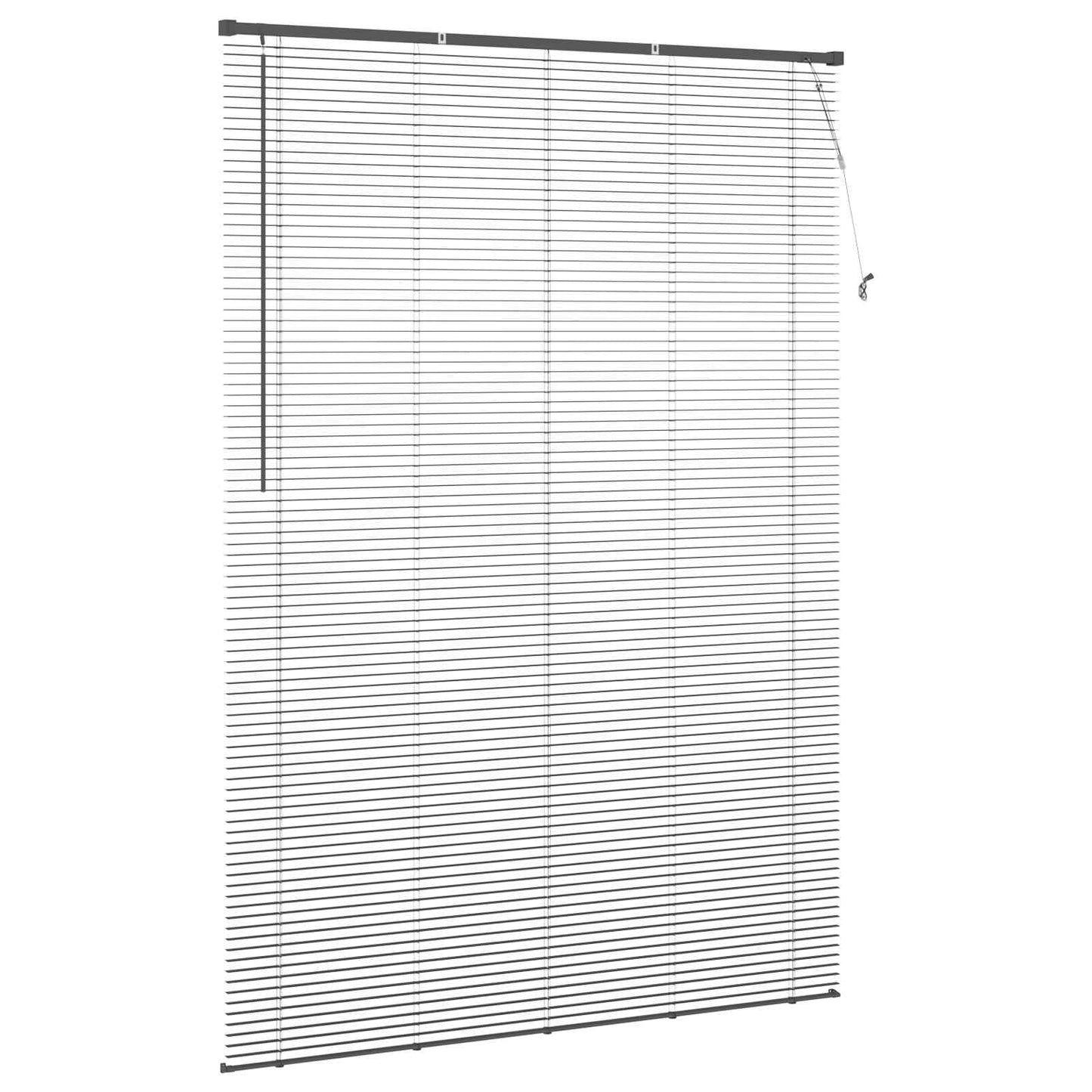 Store vénitien réglable gris argenté 213 x 160 cm PVC