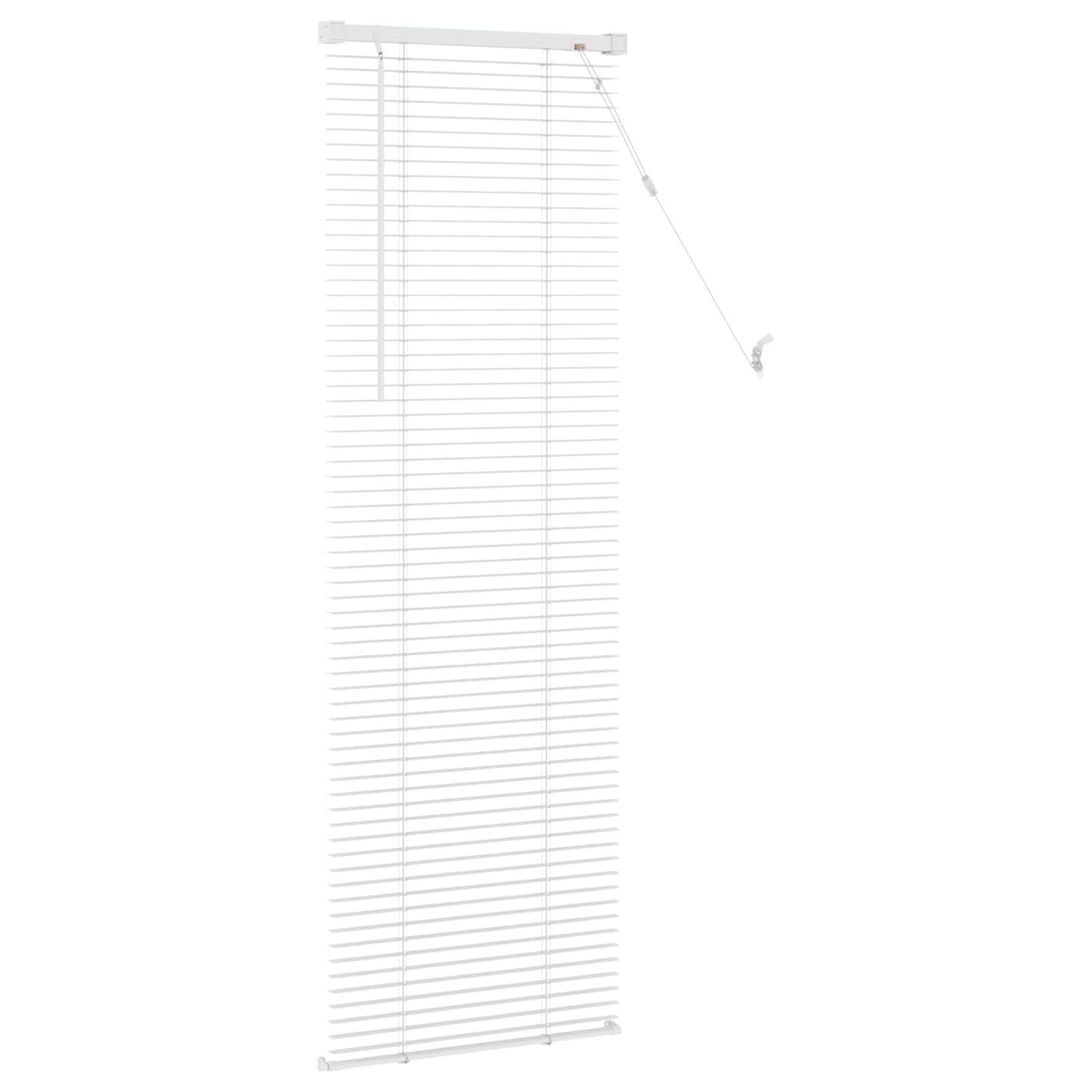 Store vénitien réglable blanc 150 x 50 cm PVC