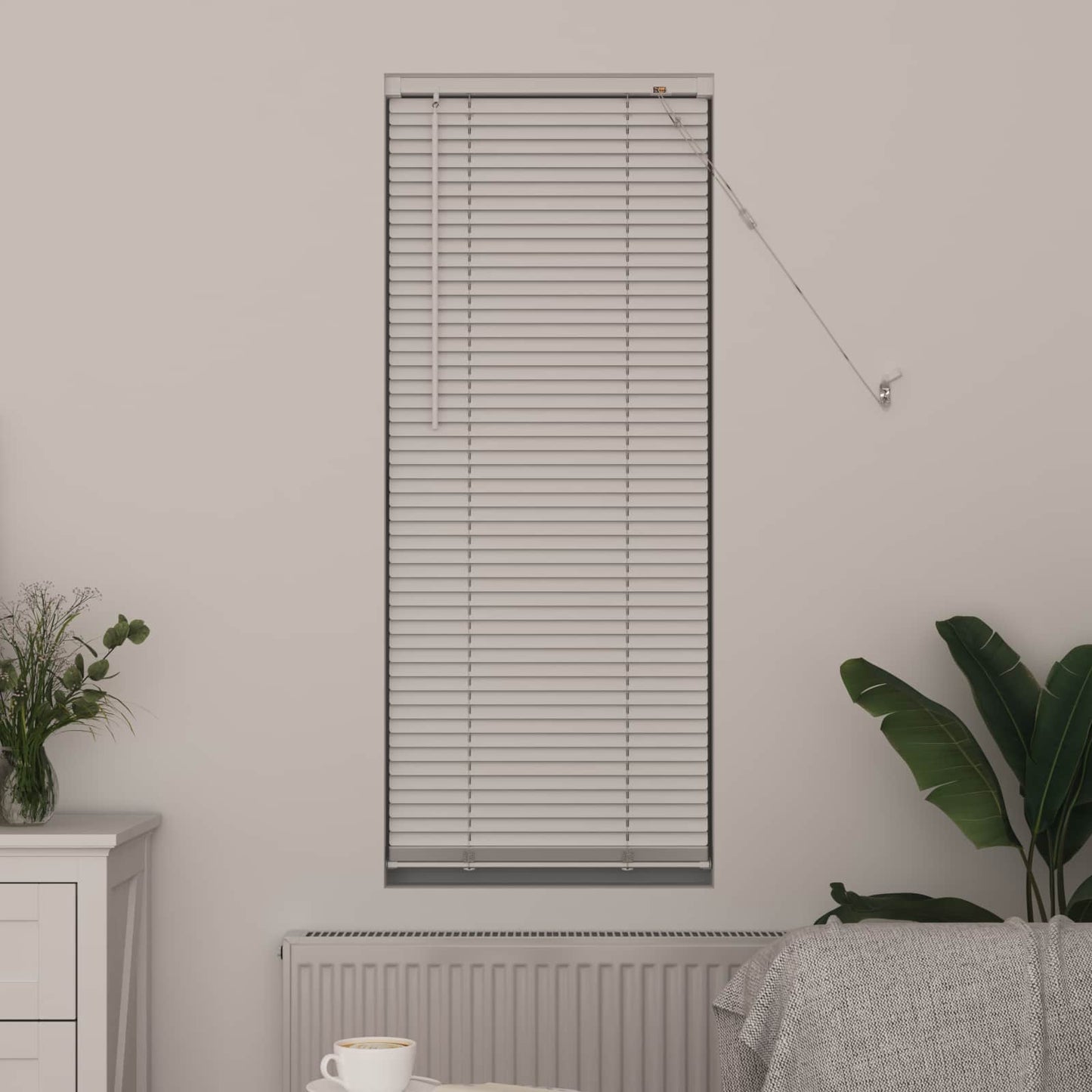Venetianer Jalousie Verstellbar Weiß 150 x 60 cm PVC