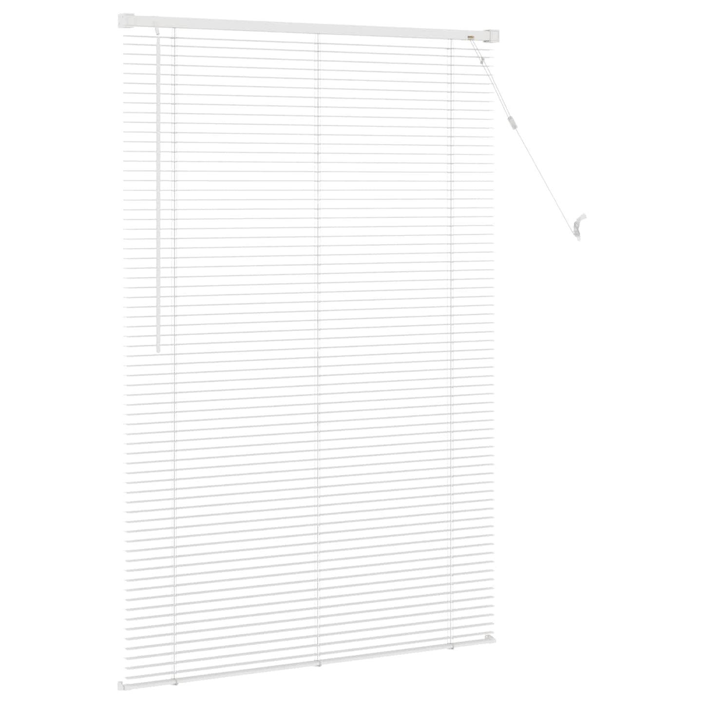 Venetianer Jalousie Verstellbar Weiß 150 x 100 cm PVC