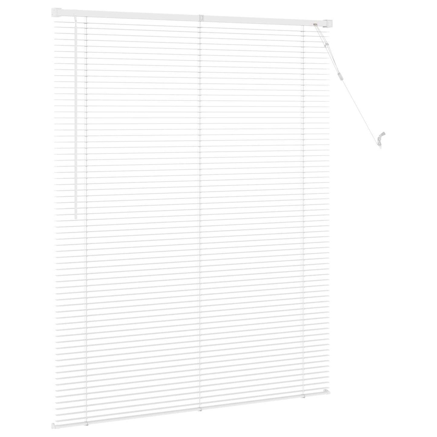 Venetian Blind Adjustable White 150 x 110 cm PVC