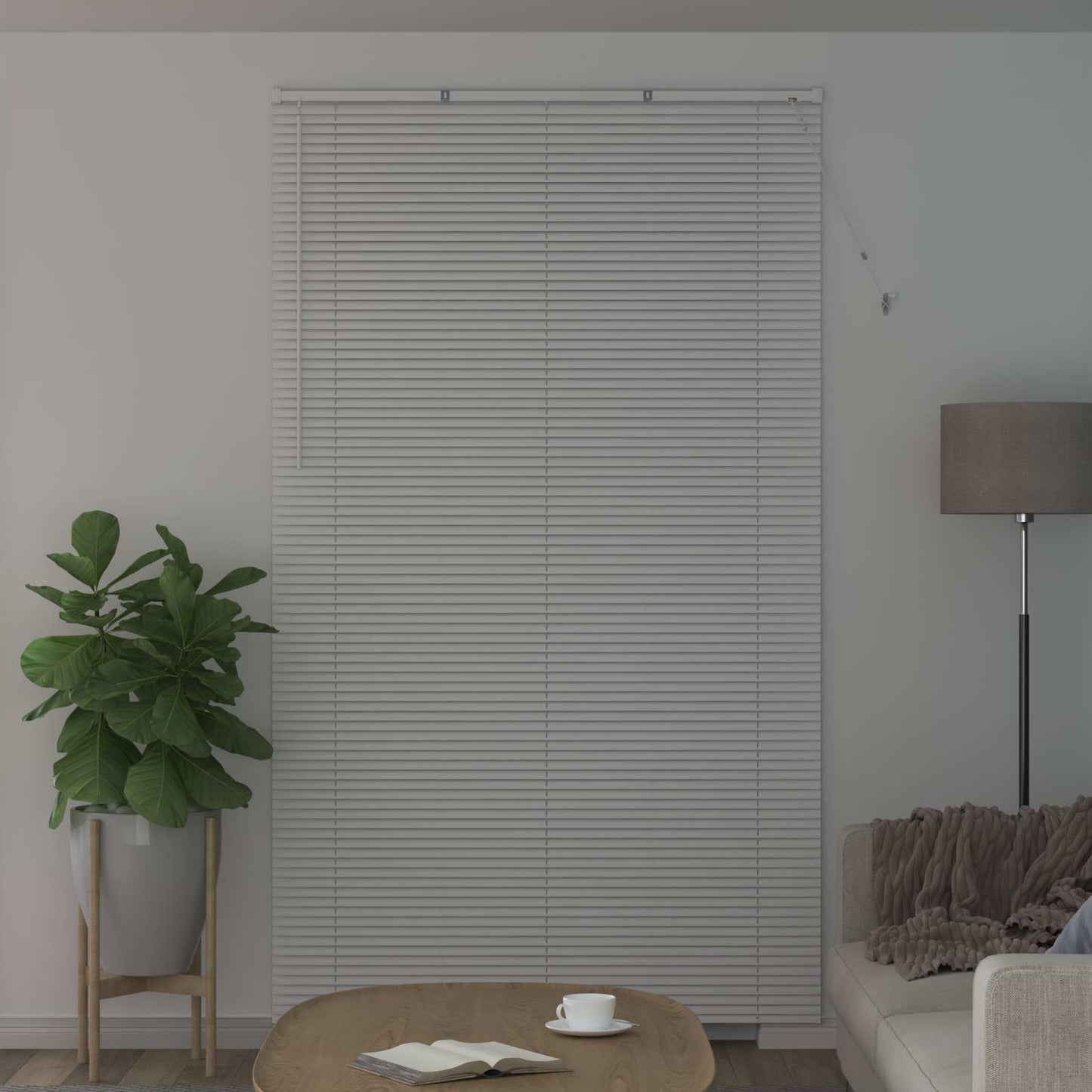 Venetian Blind Adjustable White 213 x 160 cm PVC