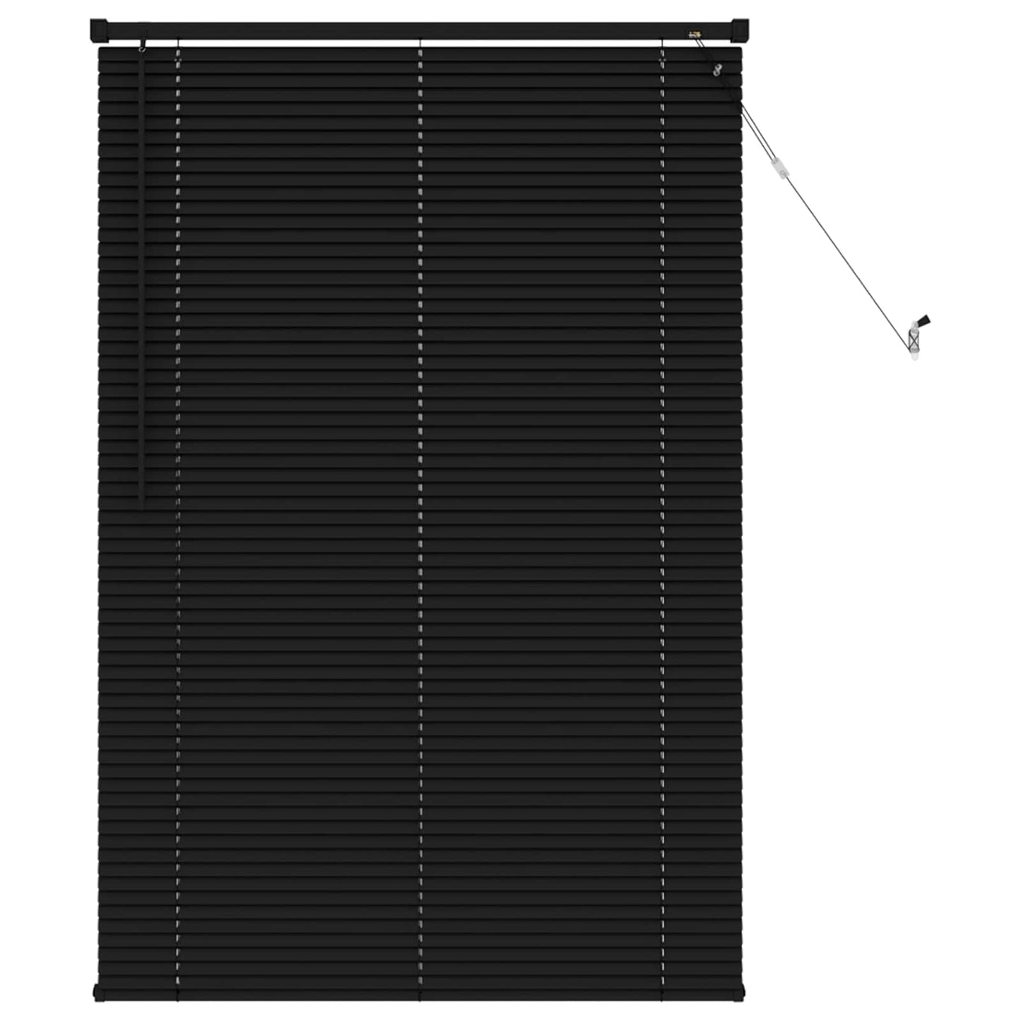 Store vénitien ajustable noir 150 x 80 cm PVC