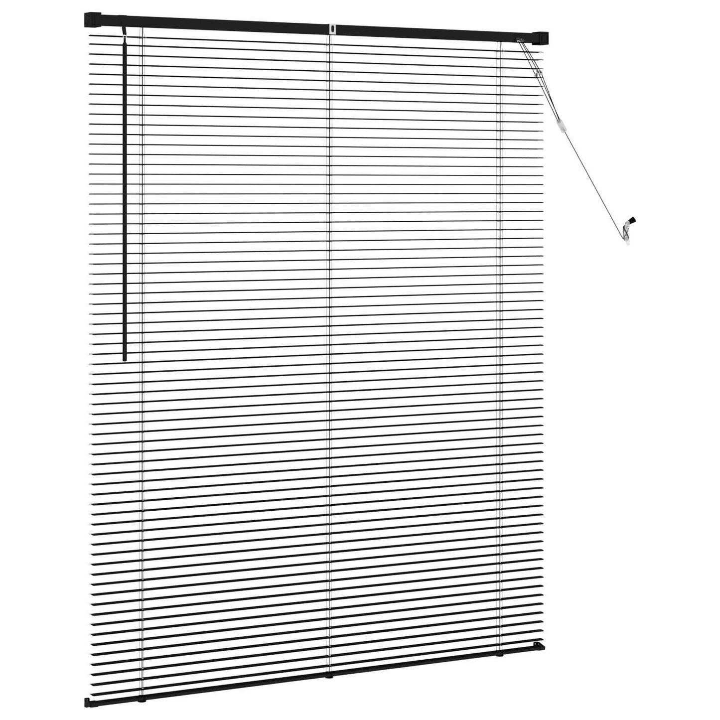 Store vénitien ajustable noir 150 x 110 cm PVC