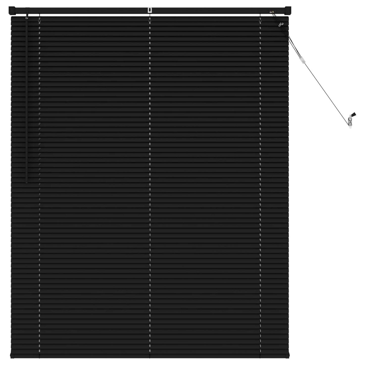 Store vénitien ajustable noir 150 x 110 cm PVC