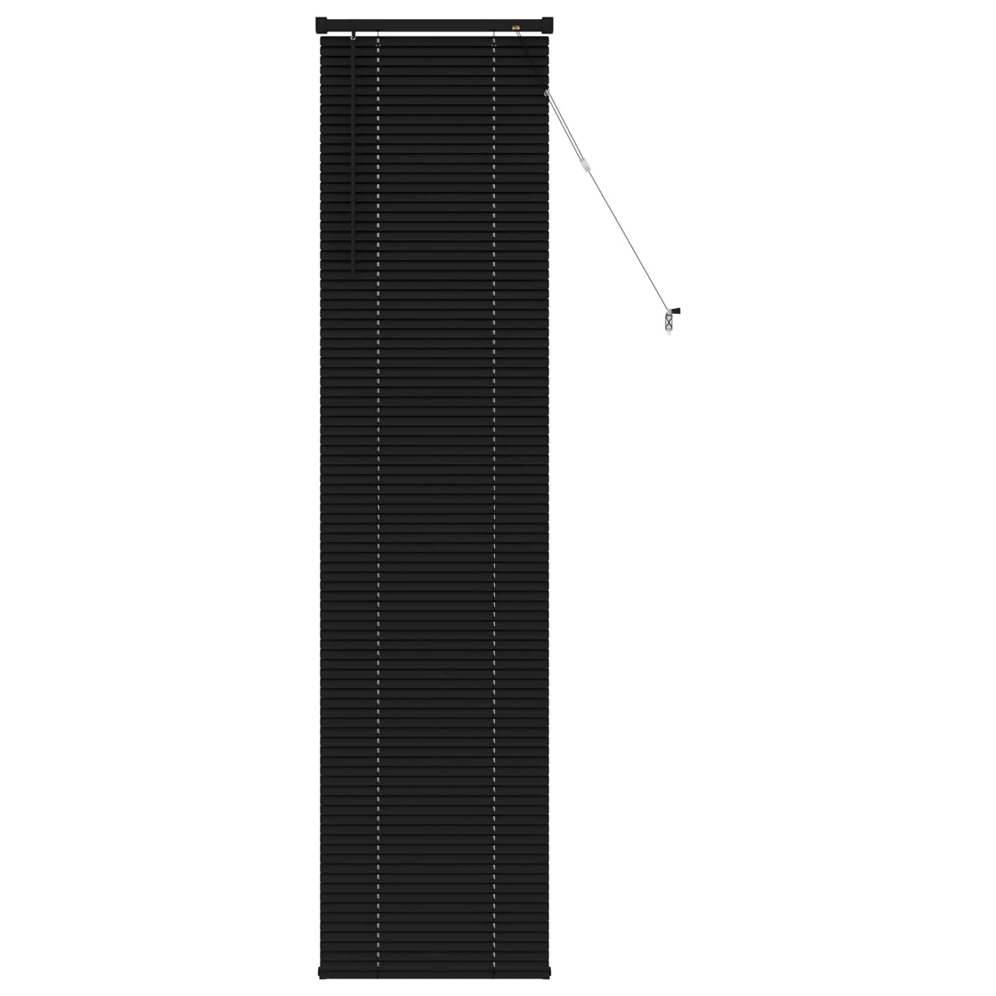 Venetian Blind Adjustable Black 213 x 50 cm PVC