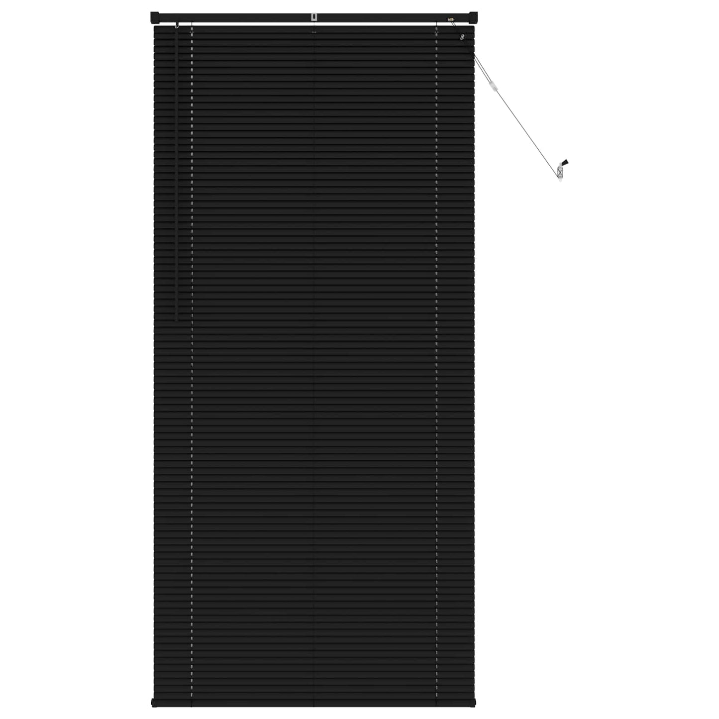 Venetianer Jalousie Verstellbar Schwarz 213 x 90 cm PVC