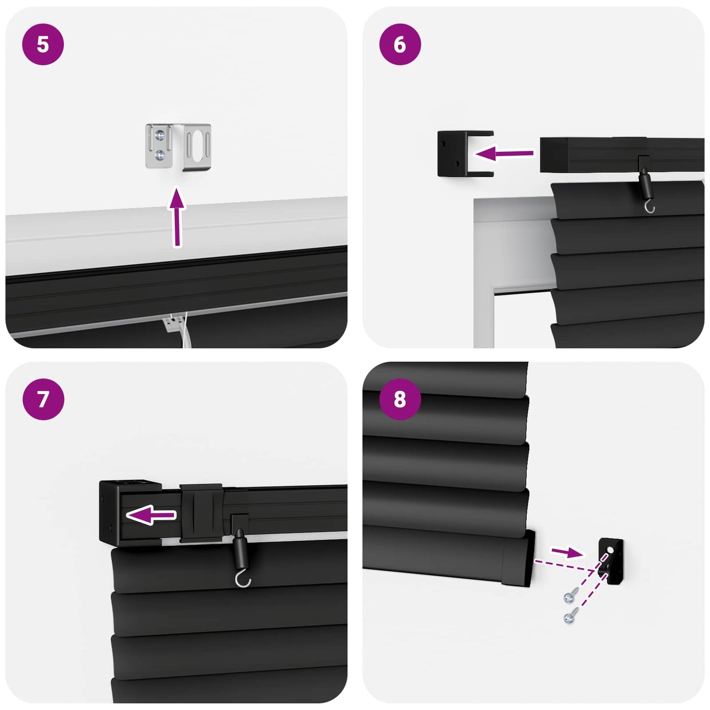 Venetian Blind Adjustable Black 213 x 110 cm PVC