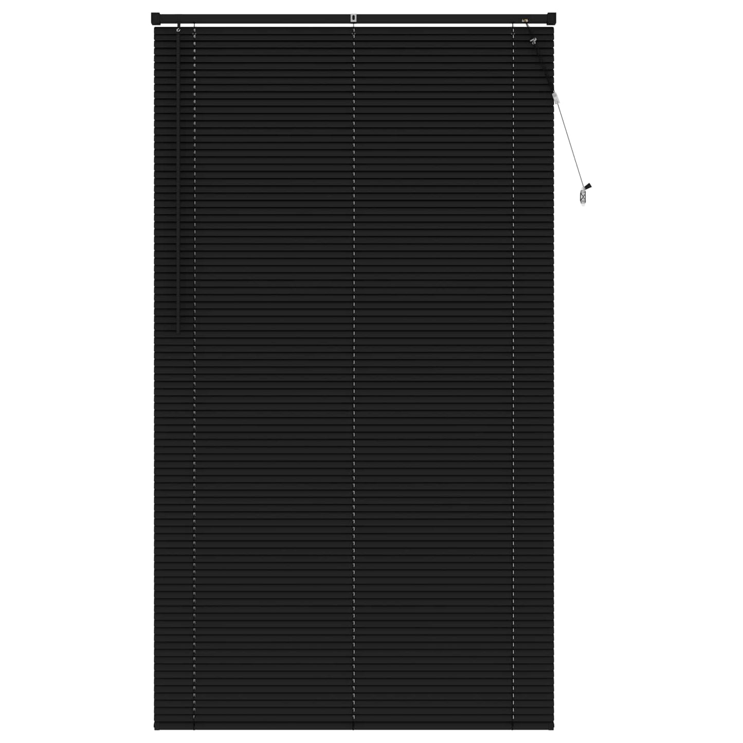 Venetian Blind Adjustable Black 213 x 120 cm PVC