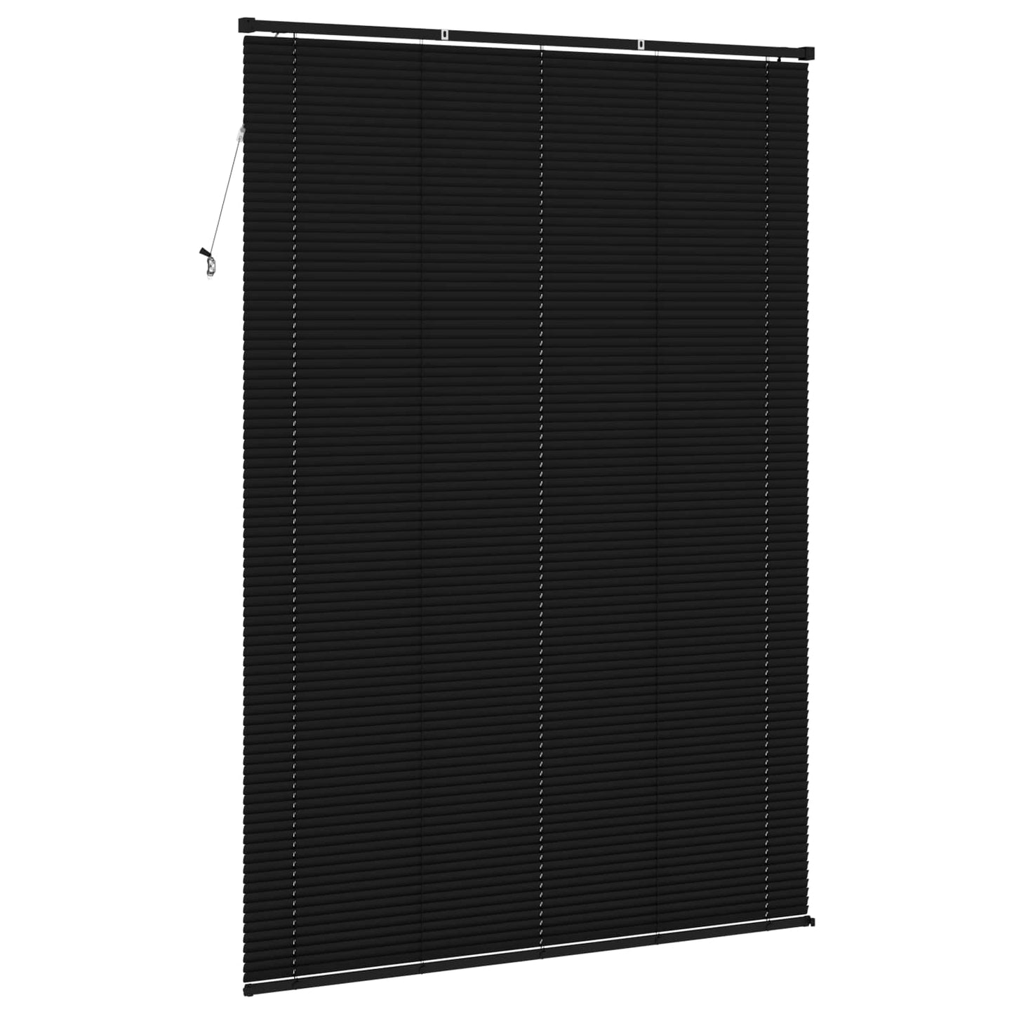 Venetian Blind Adjustable Black 213 x 140 cm PVC