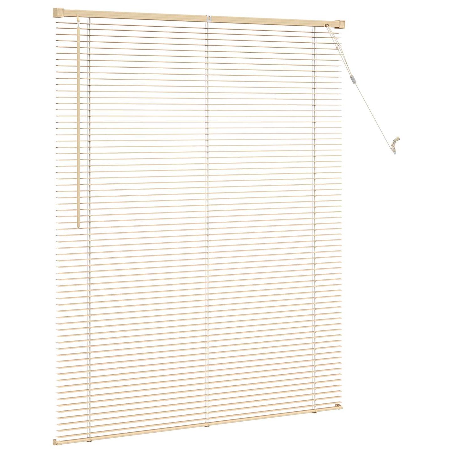 Venetianer Jalousie Hellbraun mit Muster 150 x 110 cm PVC