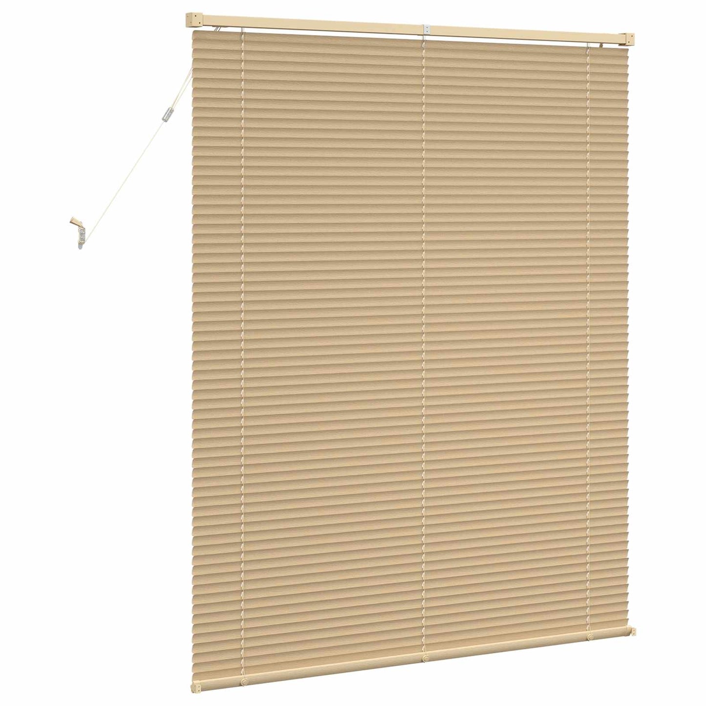 Venetianer Jalousie Hellbraun mit Muster 150 x 110 cm PVC
