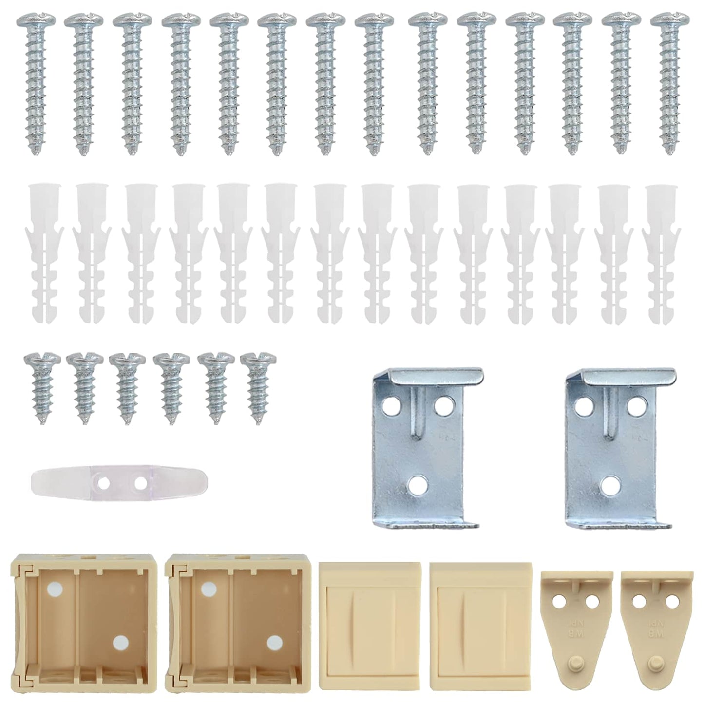 Venetianer Jalousie Hellbraun mit Muster 150 x 130 cm PVC