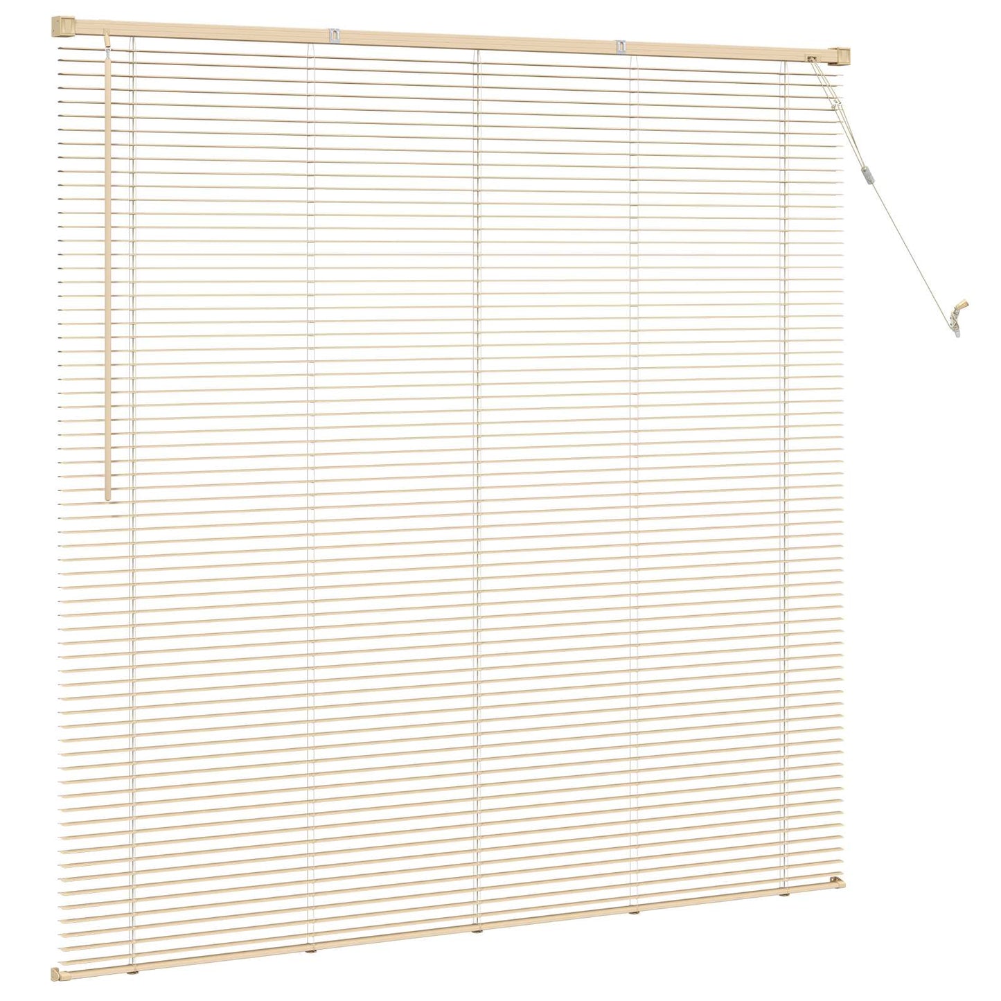 Venetianer Jalousie Hellbraun mit Muster 150 x 130 cm PVC