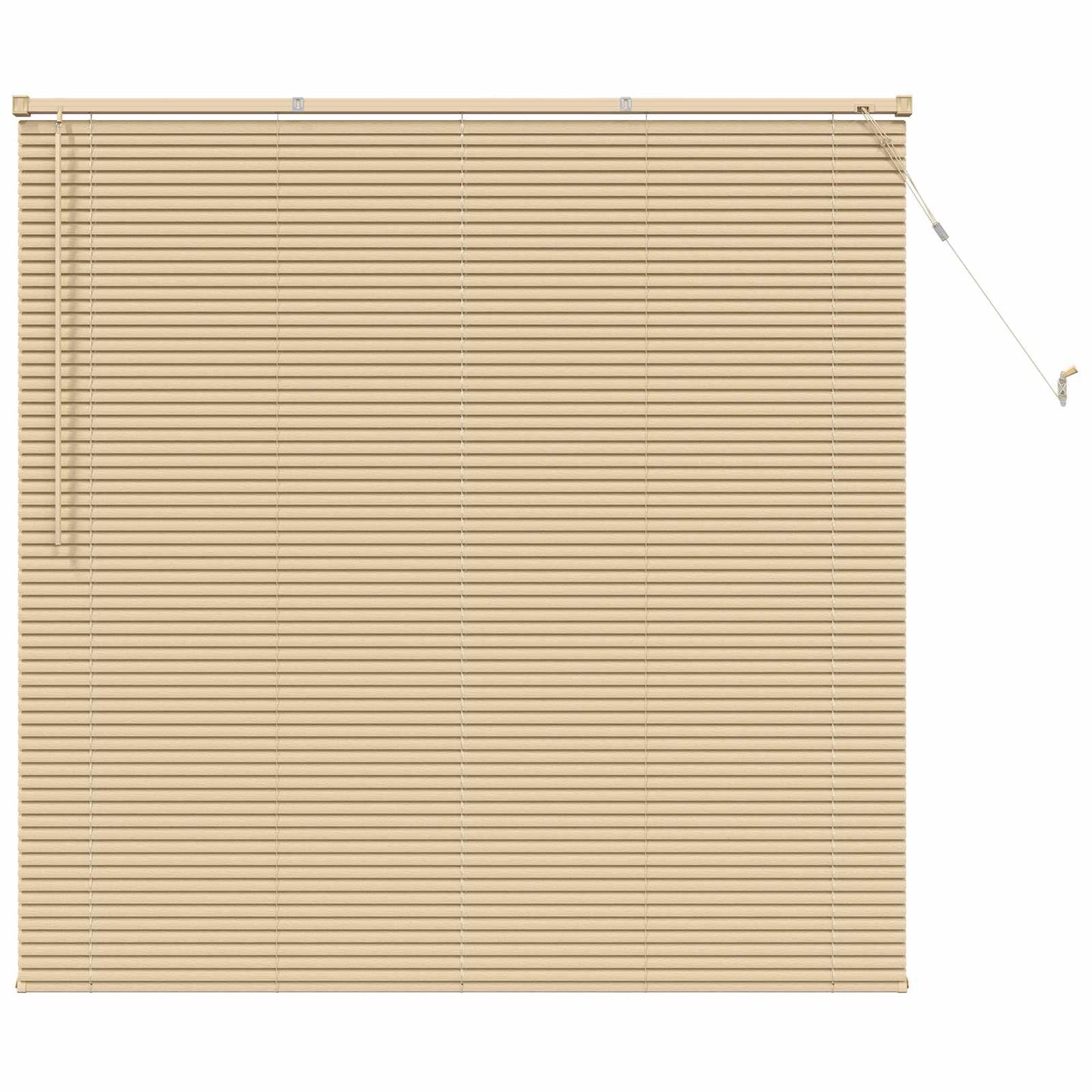 Store vénitien PVC marron clair à motif 150 x 140 cm