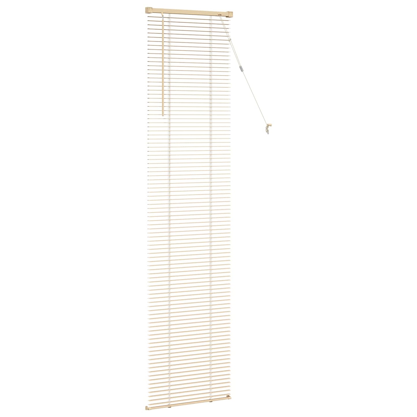 Store vénitien brun clair à motif 213 x 40 cm PVC