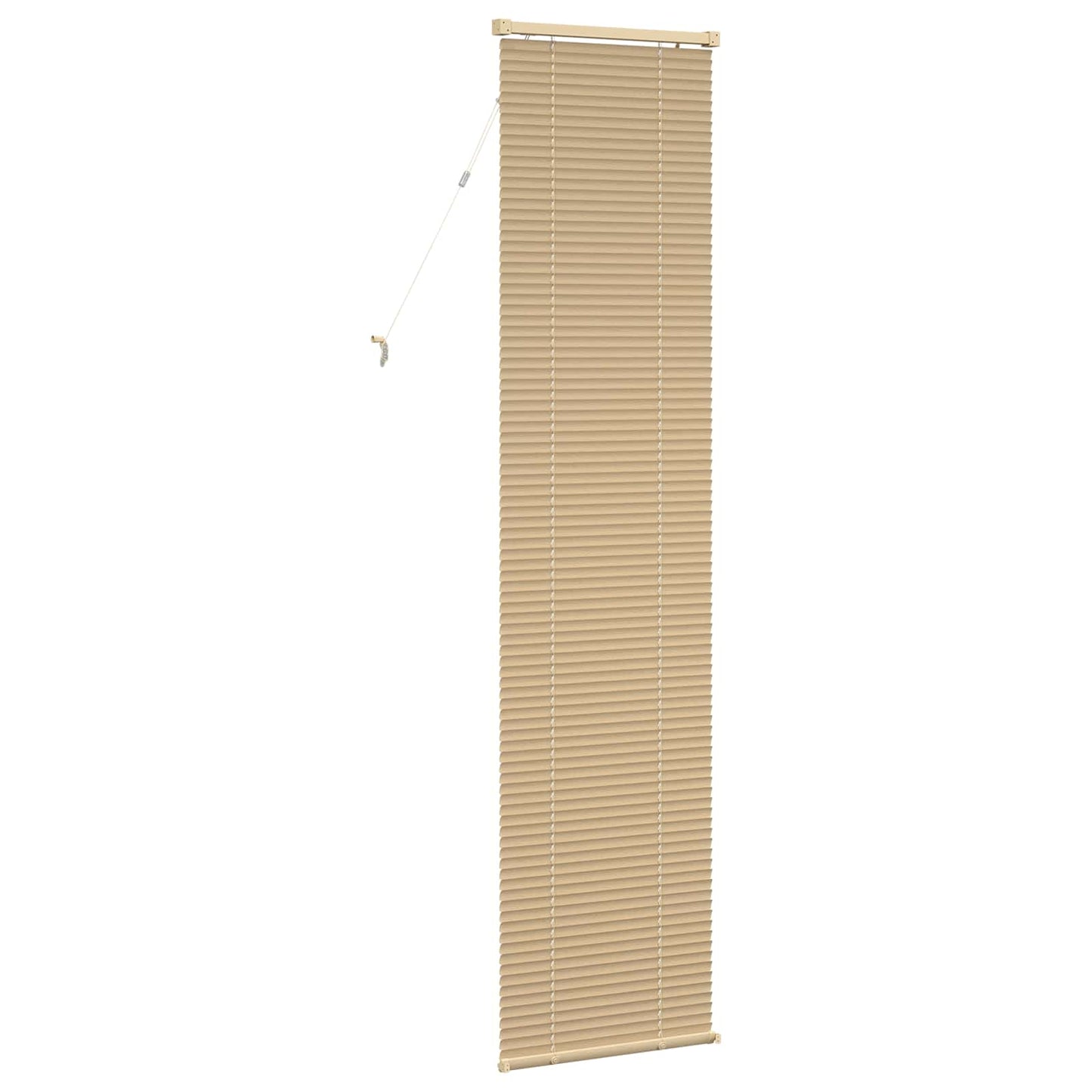 Store vénitien brun clair à motif 213 x 40 cm PVC