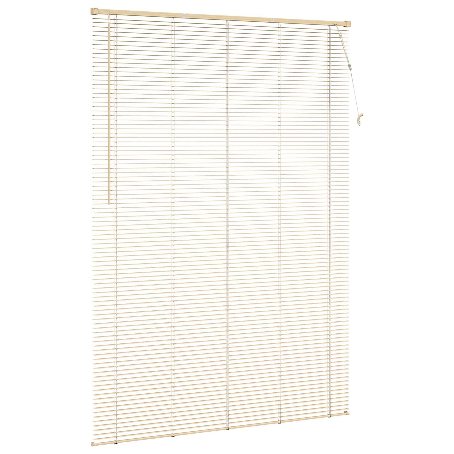Venetianer Jalousie Hellbraun mit Muster 213 x 130 cm PVC