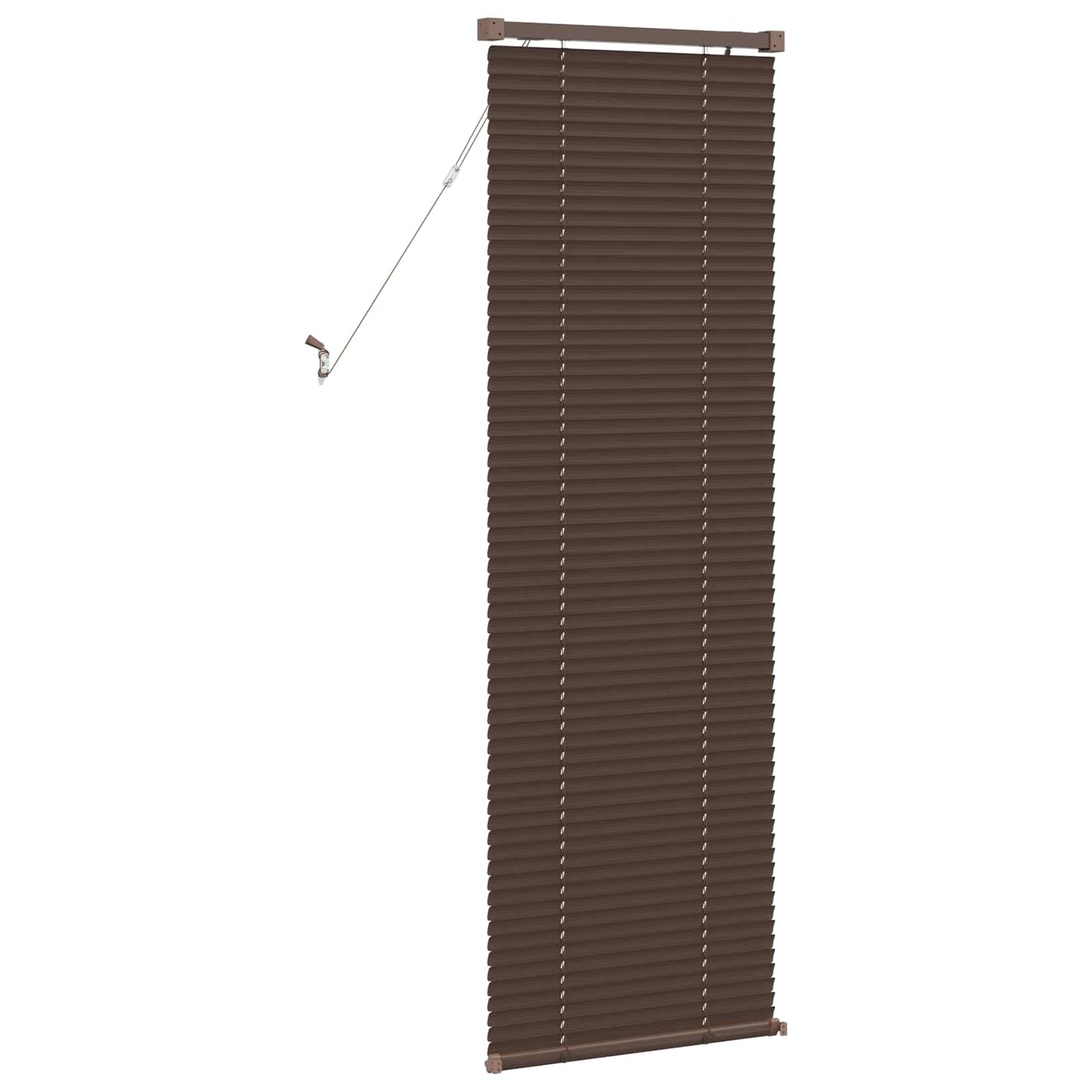 Venetianer Jalousie Dunkelbraun mit Muster 150 x 50 cm PVC