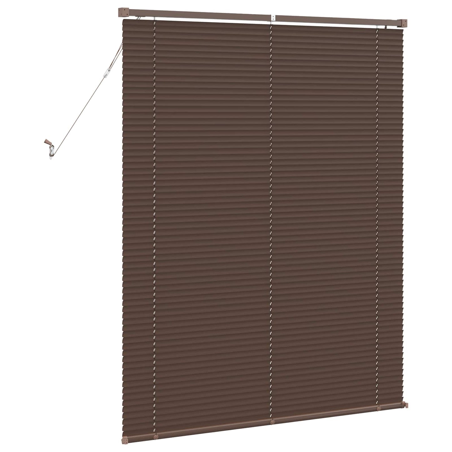 Venetianer Jalousie Dunkelbraun mit Muster 150 x 110 cm PVC