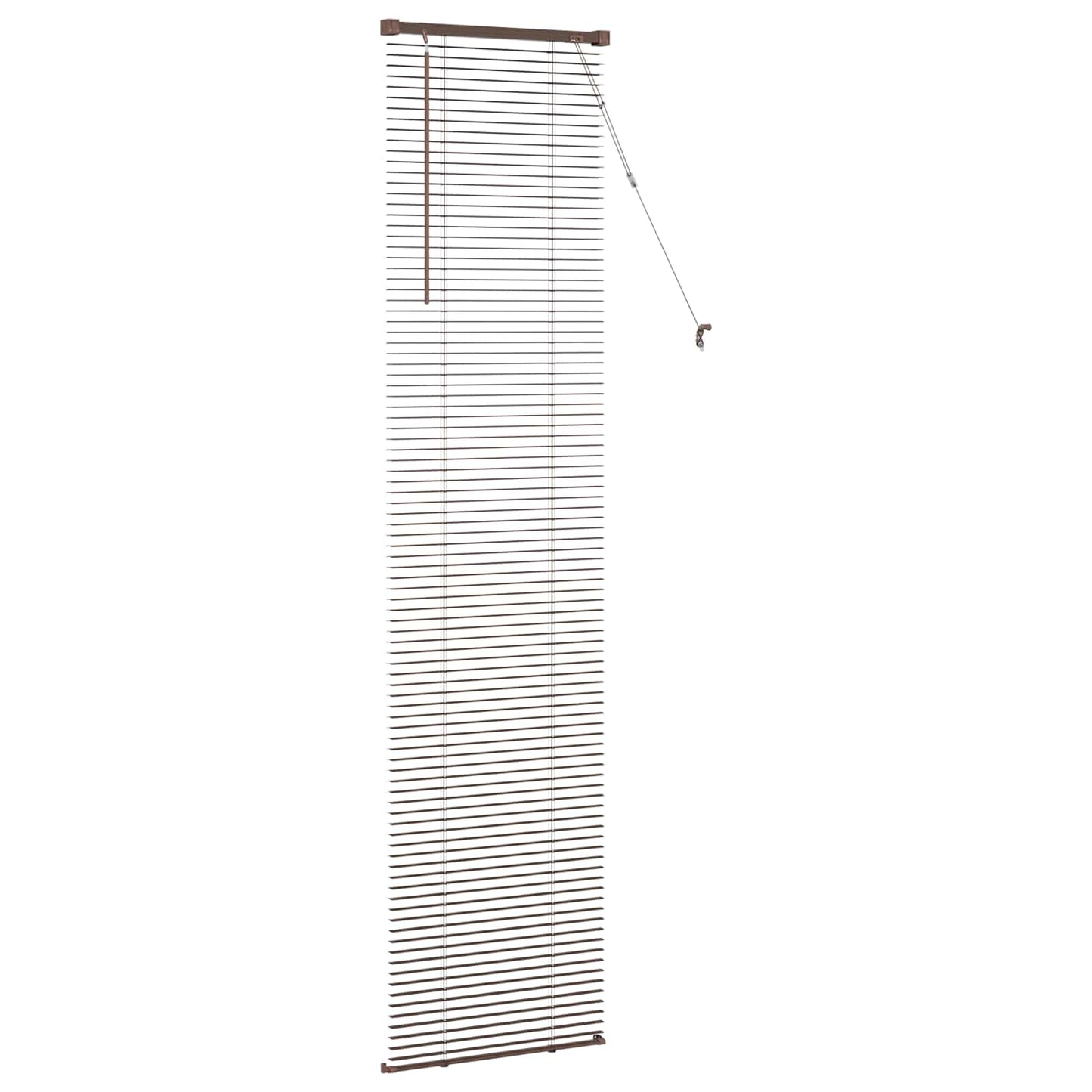 Venetian Blind Dark Brown with Pattern 213 x 50 cm PVC