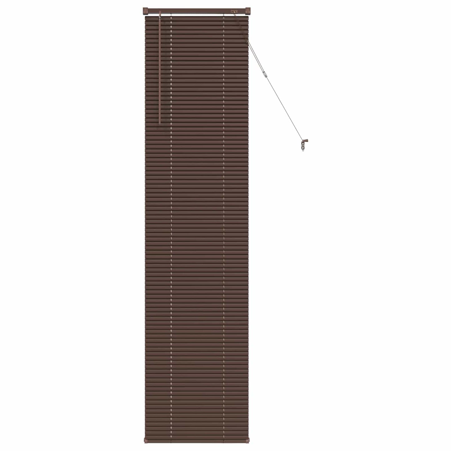 Venetian Blind Dark Brown with Pattern 213 x 60 cm PVC